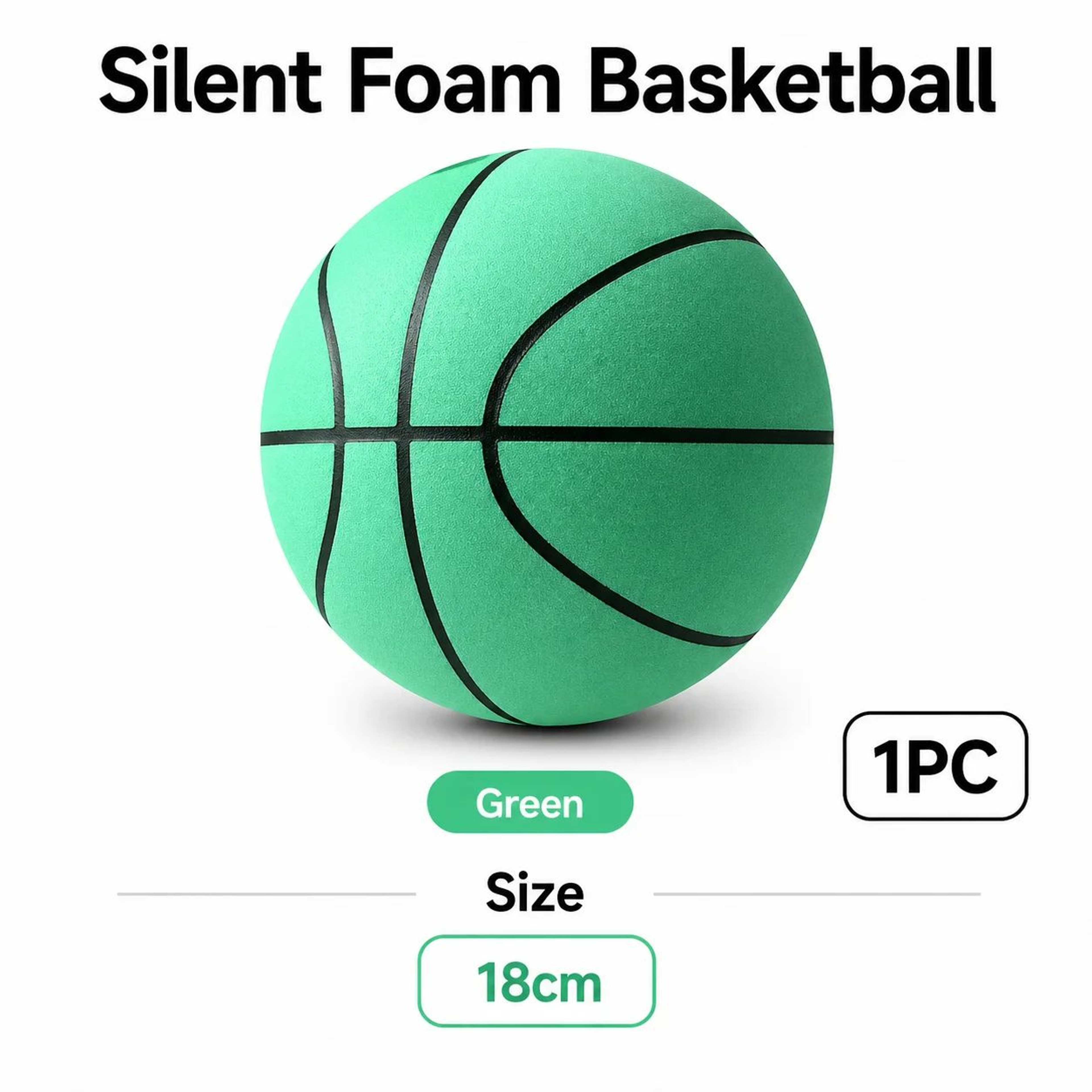 Silent Foam Basketball  High Bounce Noiseless Indoor Training Ball For Dribbling Practice Sizes 3 5 15