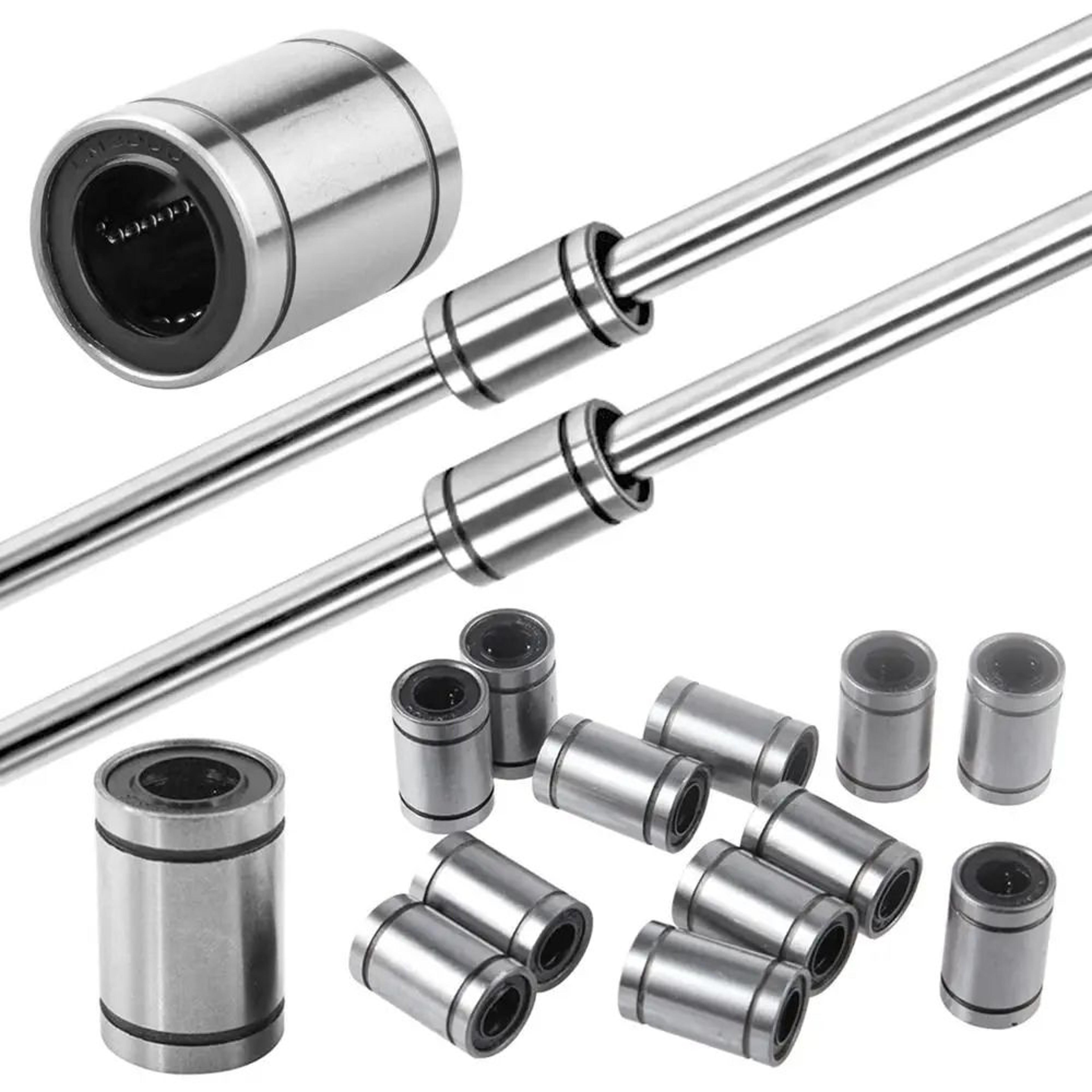 LM Series Linear Ball Bearing  Chrome Steel CNC Linear Motion Bushing For 3D Printers CNC Machines  1