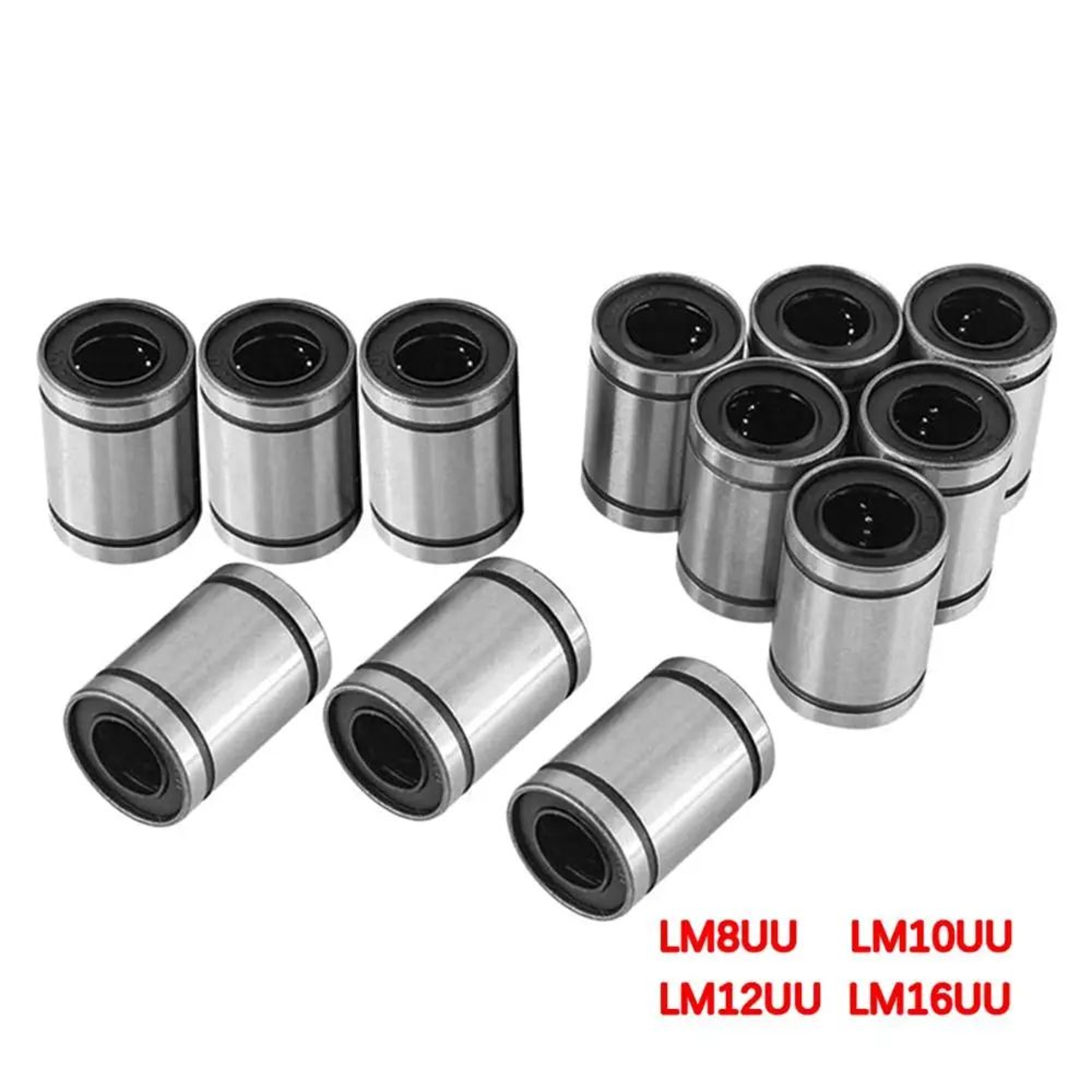 LM Series Linear Ball Bearing  Chrome Steel CNC Linear Motion Bushing For 3D Printers CNC Machines  2