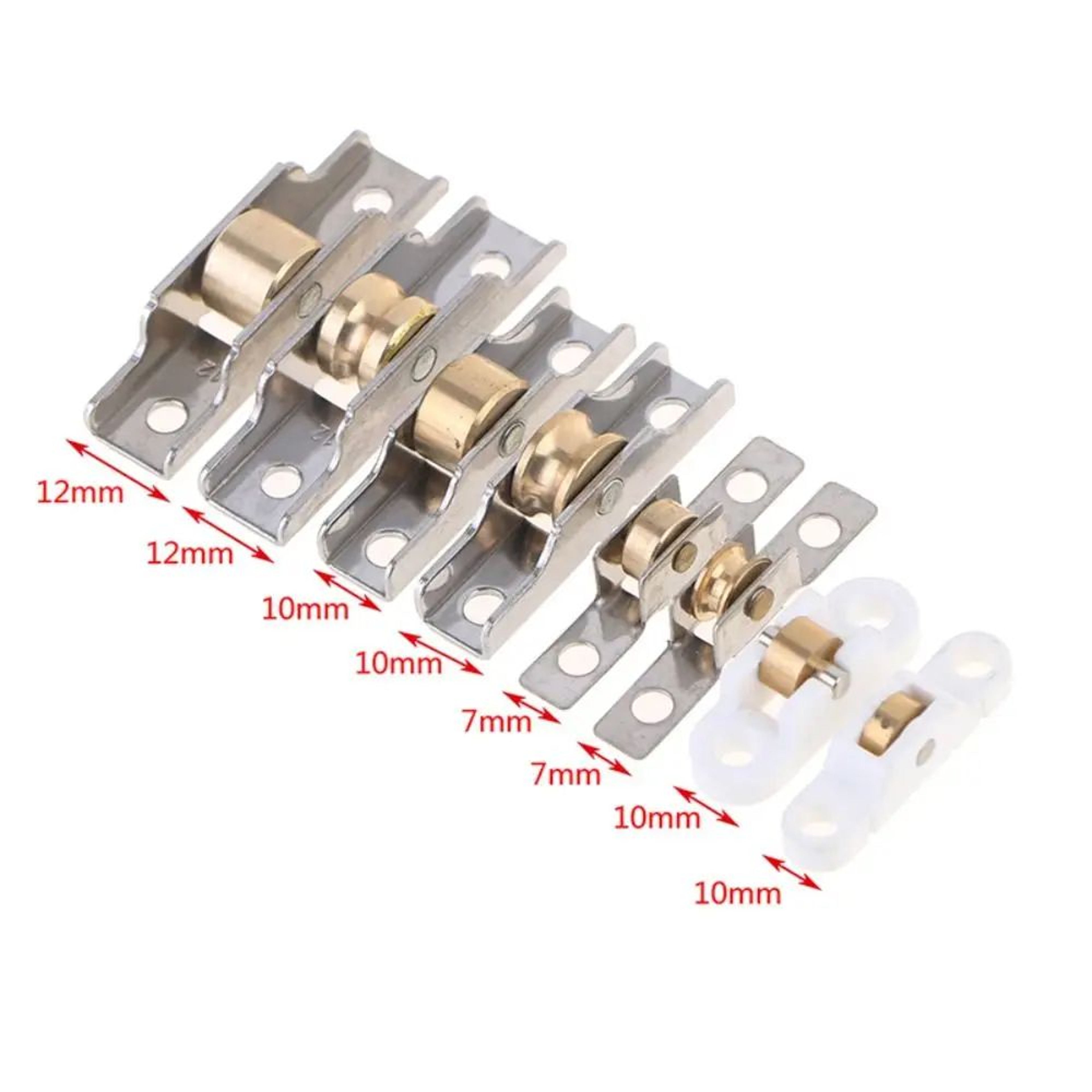 Stainless Steel Sliding Door Roller Pulley  Replacement Window Wheel Hardware For Glass Doors Drawe 4
