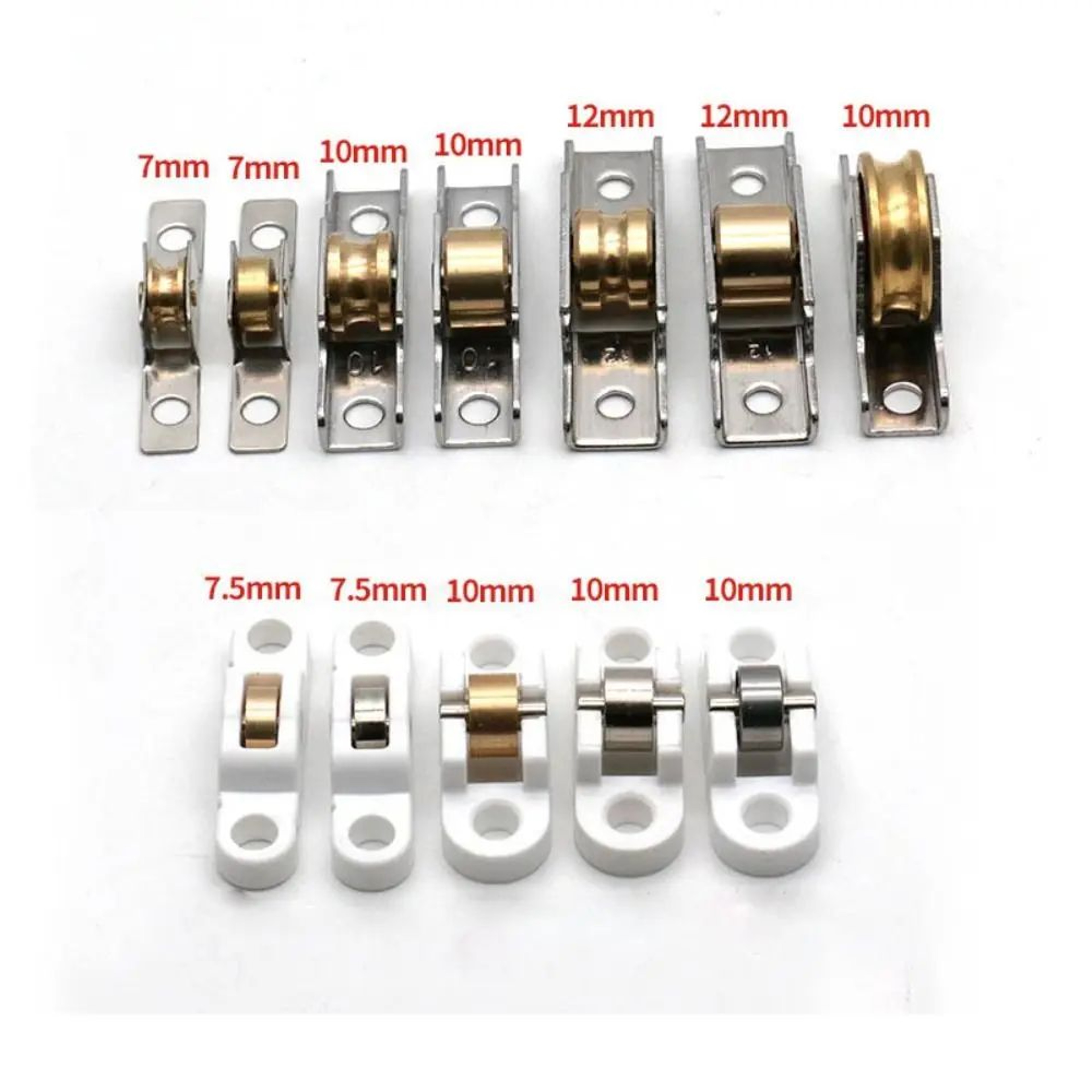 Stainless Steel Sliding Door Roller Pulley  Replacement Window Wheel Hardware For Glass Doors Drawe 5