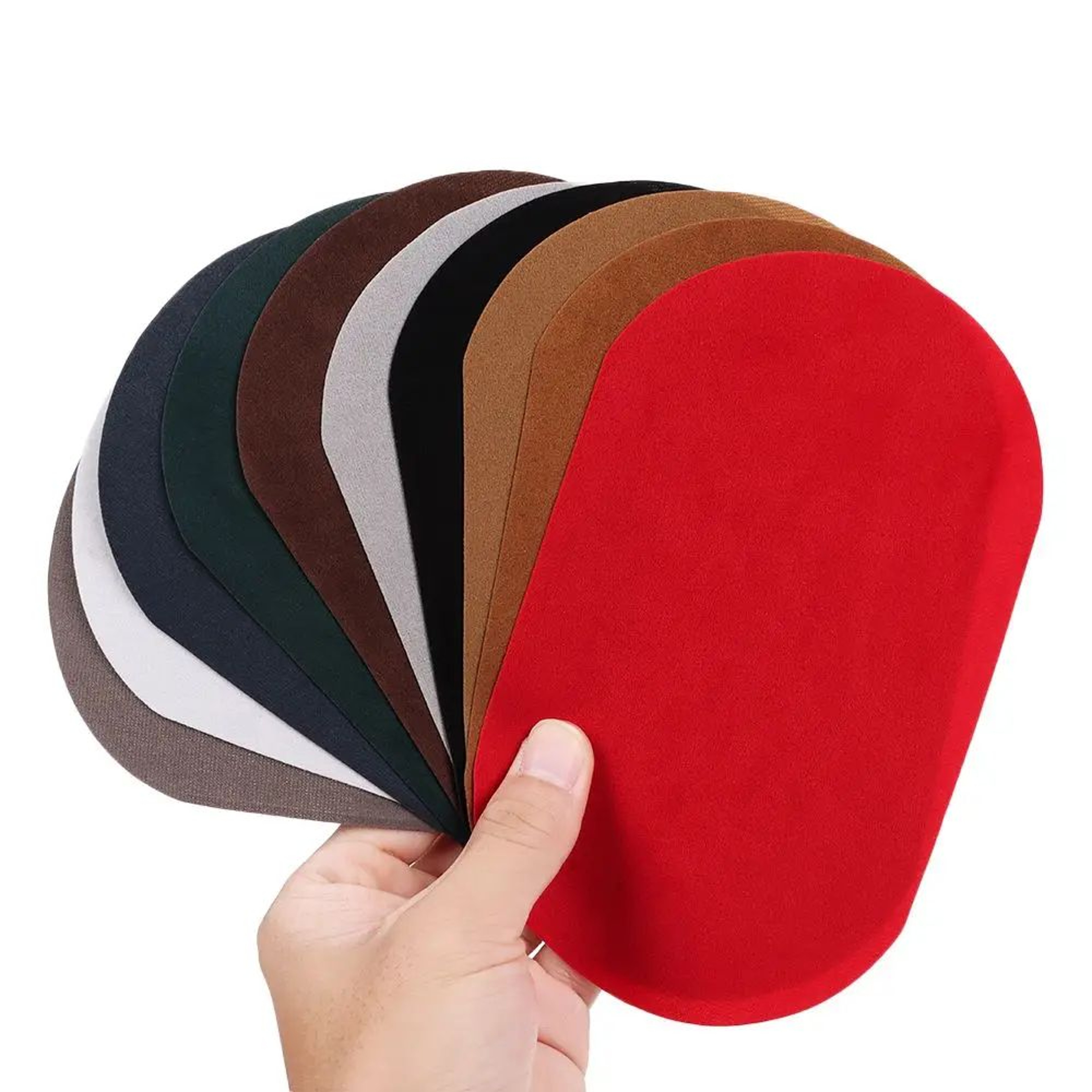 2pcs Imitation Buckskin Patches  IronOn  SewOn Elbow Knee Repair Patches For Clothes Jeans Jackets  1