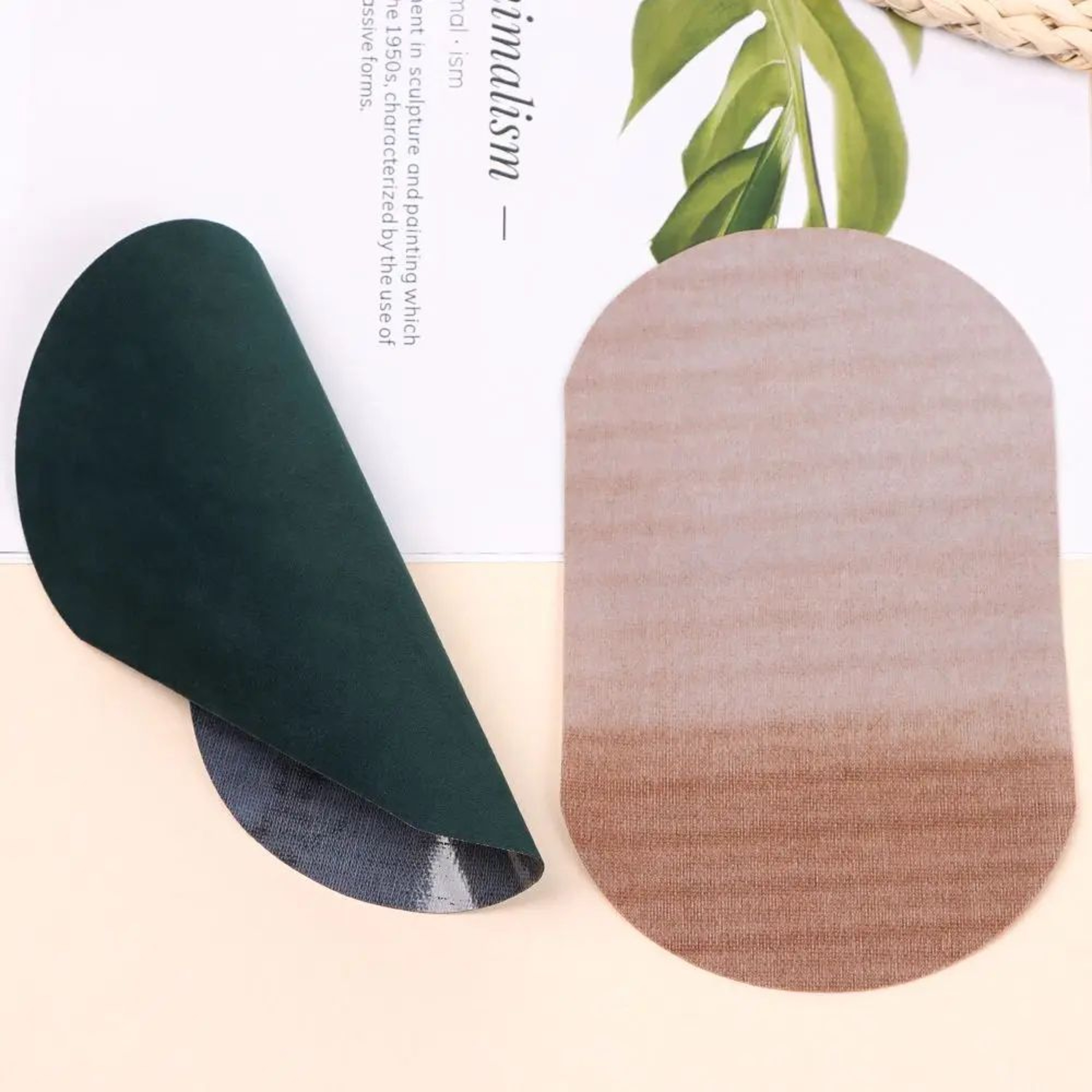 2pcs Imitation Buckskin Patches  IronOn  SewOn Elbow Knee Repair Patches For Clothes Jeans Jackets  3