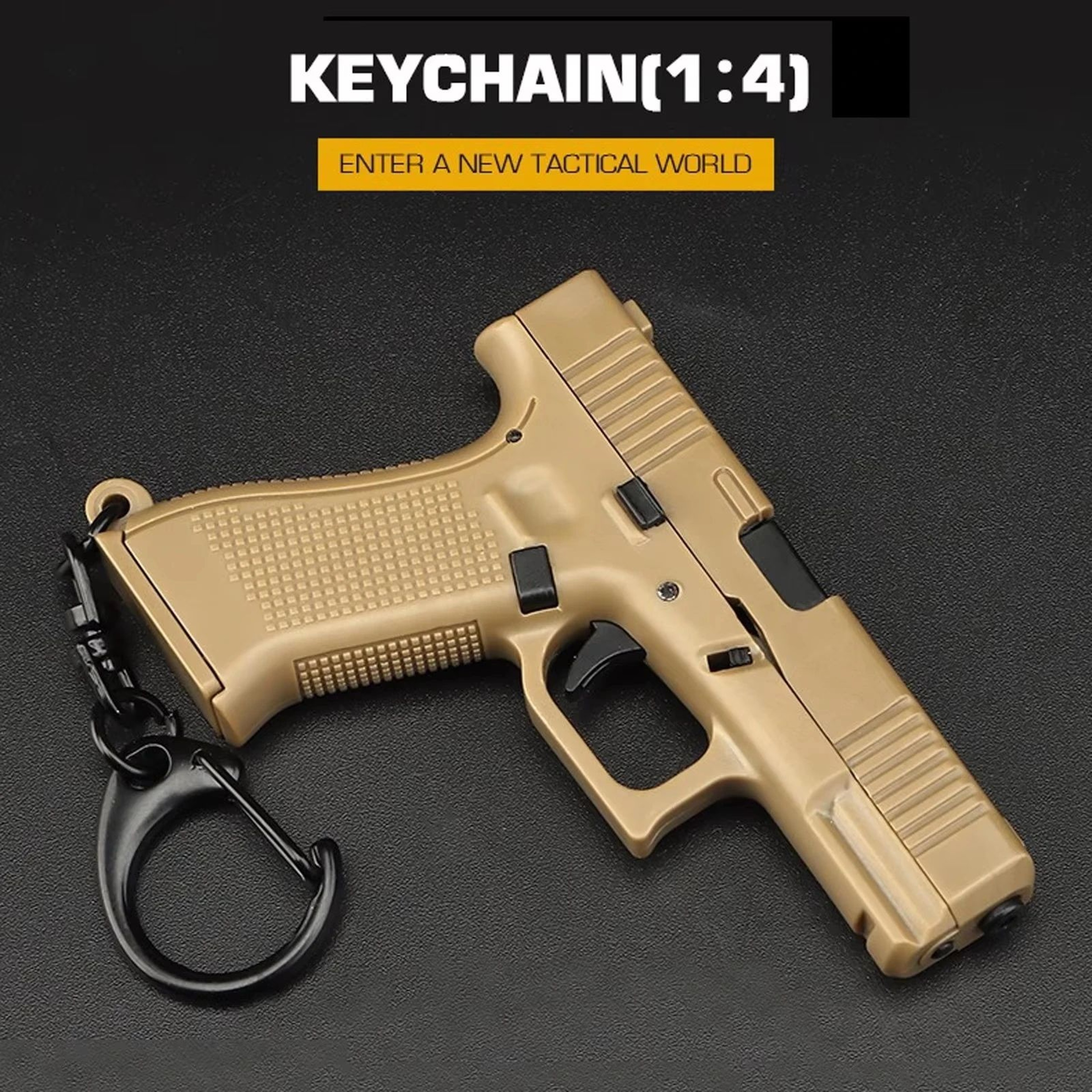 Mini Tactical PistolShaped Keychain  Detachable G45Style Model Keyring Portable Bag  Key Decoration 0