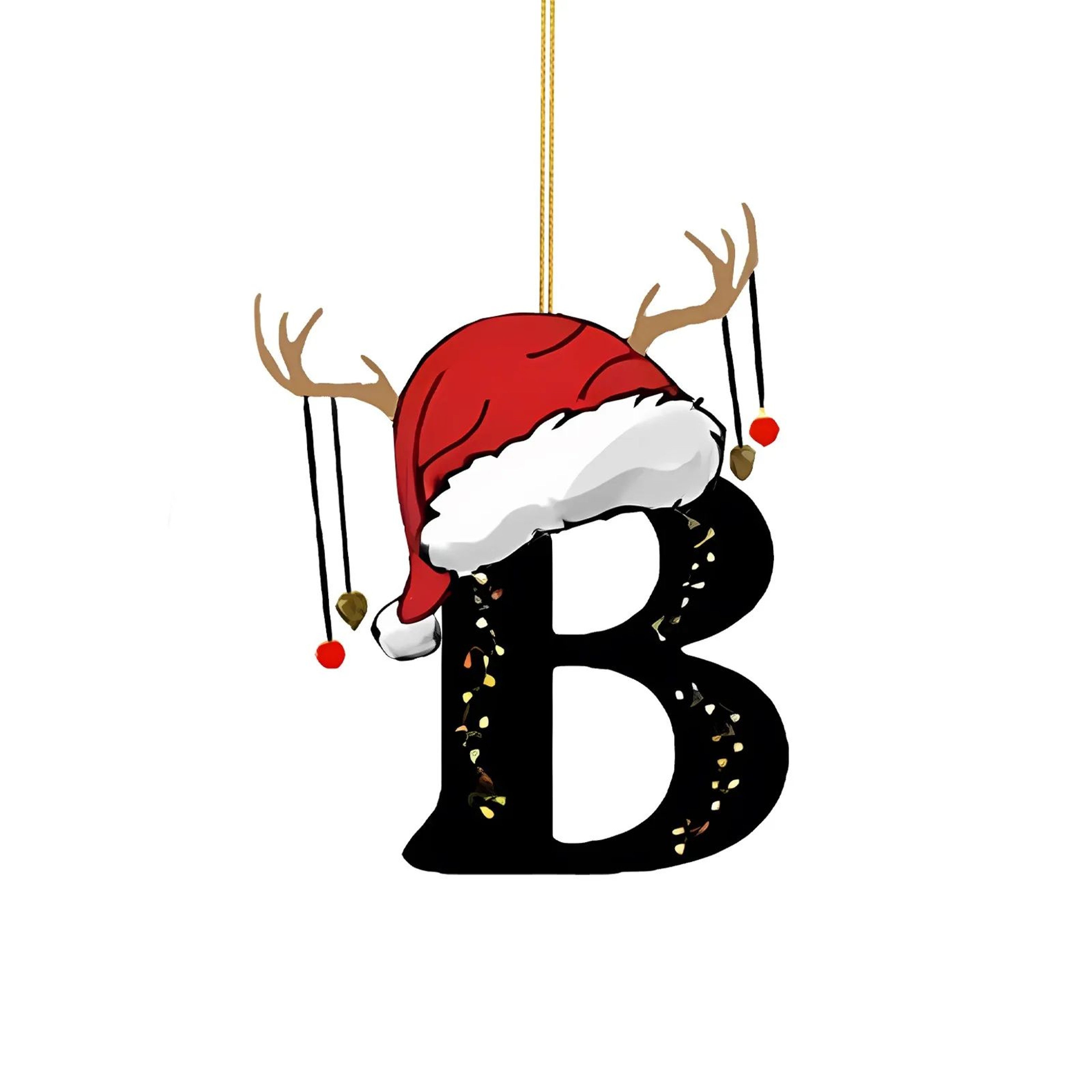 Christmas Letter Ornament  26 Alphabet Initial Pendants For Christmas Tree Personalized Holiday  Ne 5