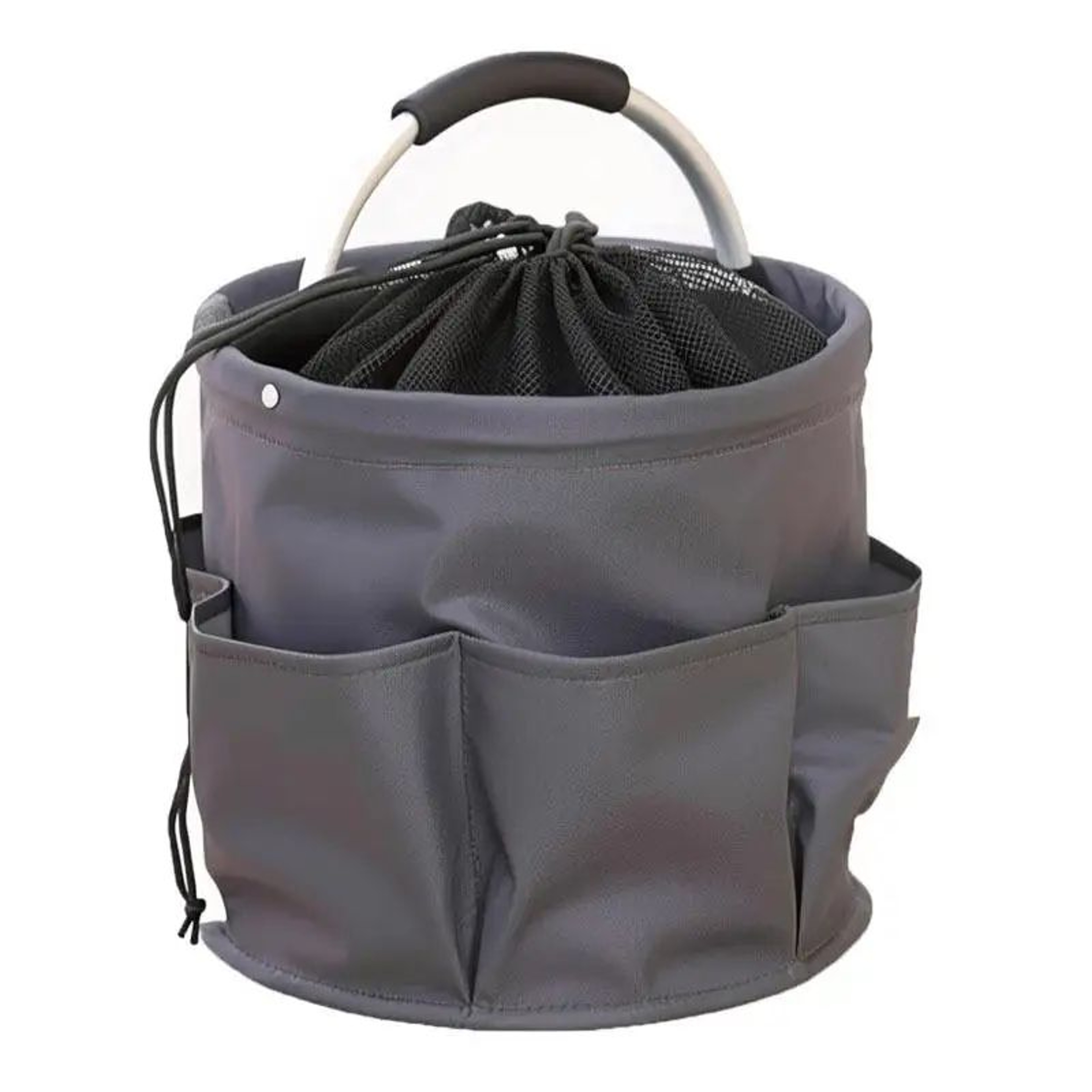 Portable Folding Outdoor Basket  NonWoven Fabric Drawstring Storage Carrier For Camping Picnic Beac 10