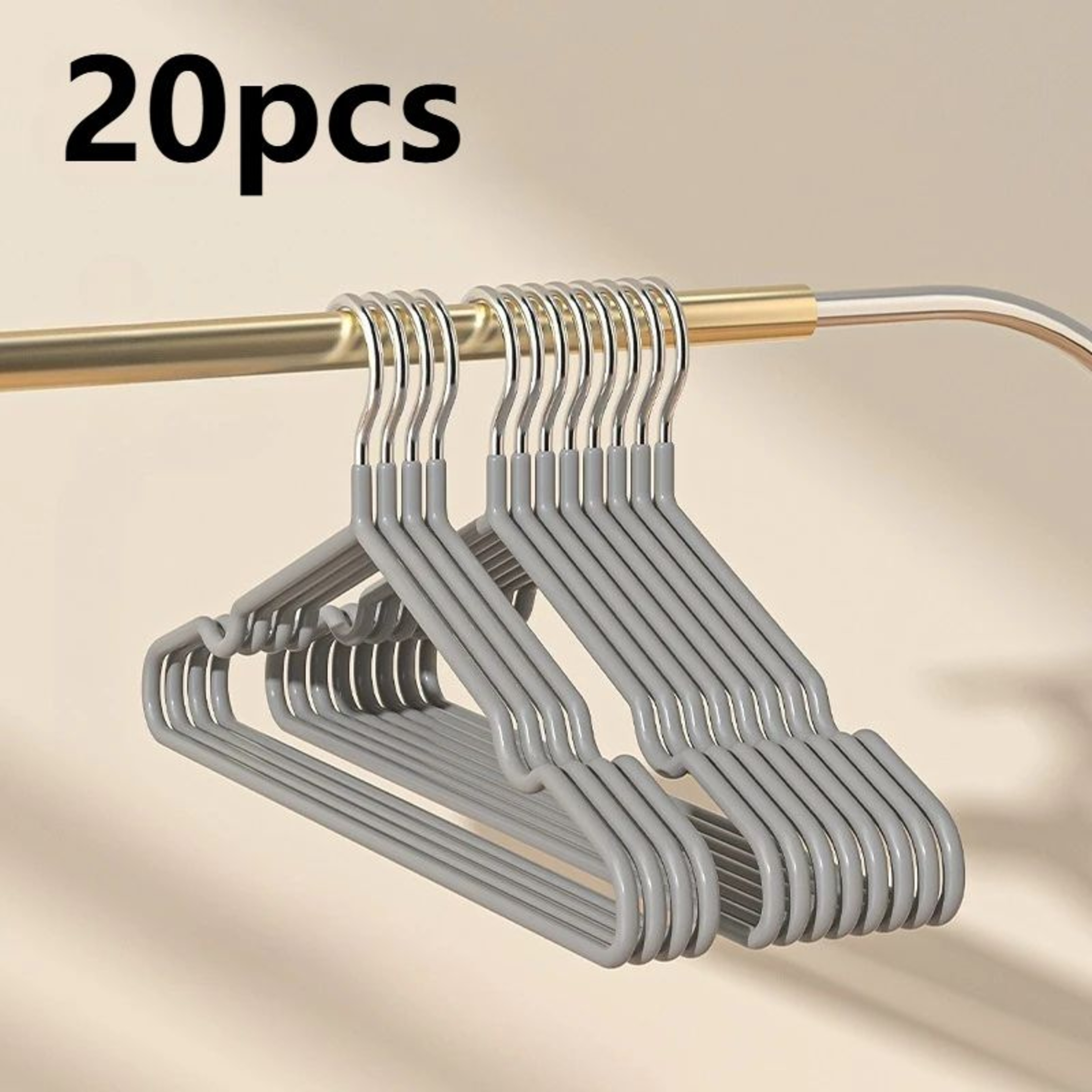 Heavy Duty Metal Clothes Hangers  AntiSlip Space Saving Closet Organizers For Home Boutique Garage  7