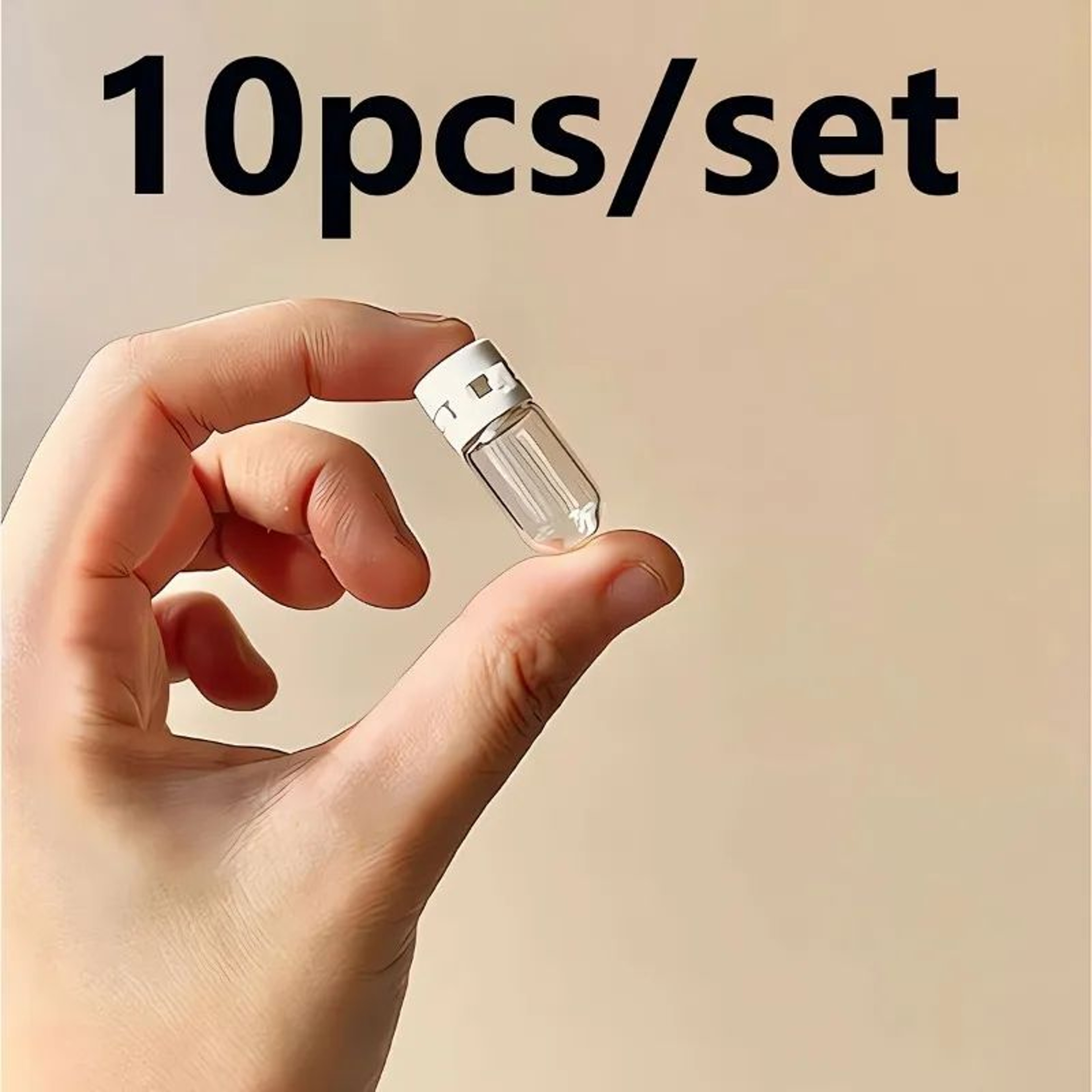 10pcs Clear Travel Bottles  LeakProof Portable FlipTop Dispensers For Lotion Makeup Remover Essence 6