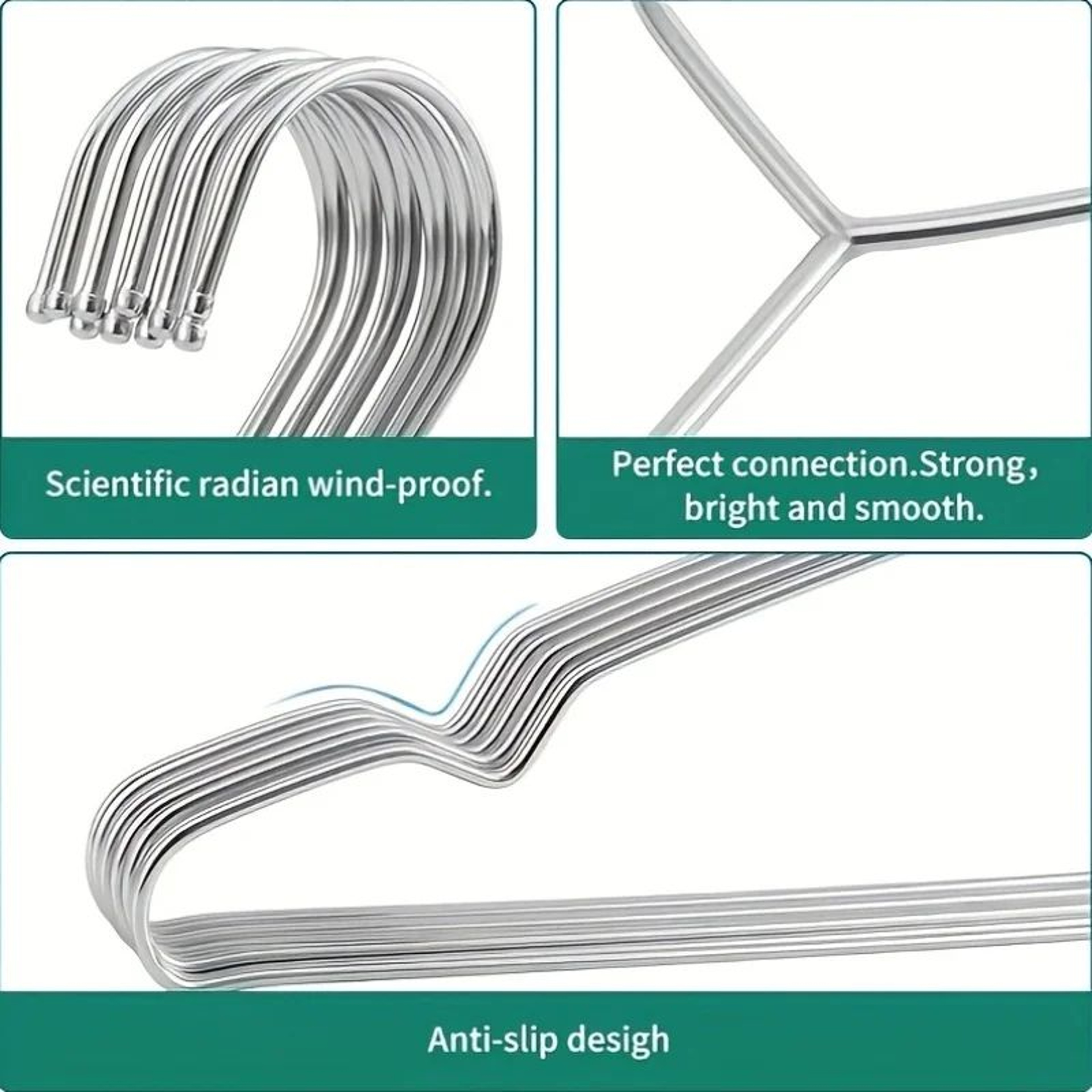 Heavy Duty Stainless Steel Hangers  165 In Ultra Thin Space Saving Polished Metal Clothes Hangers F 2