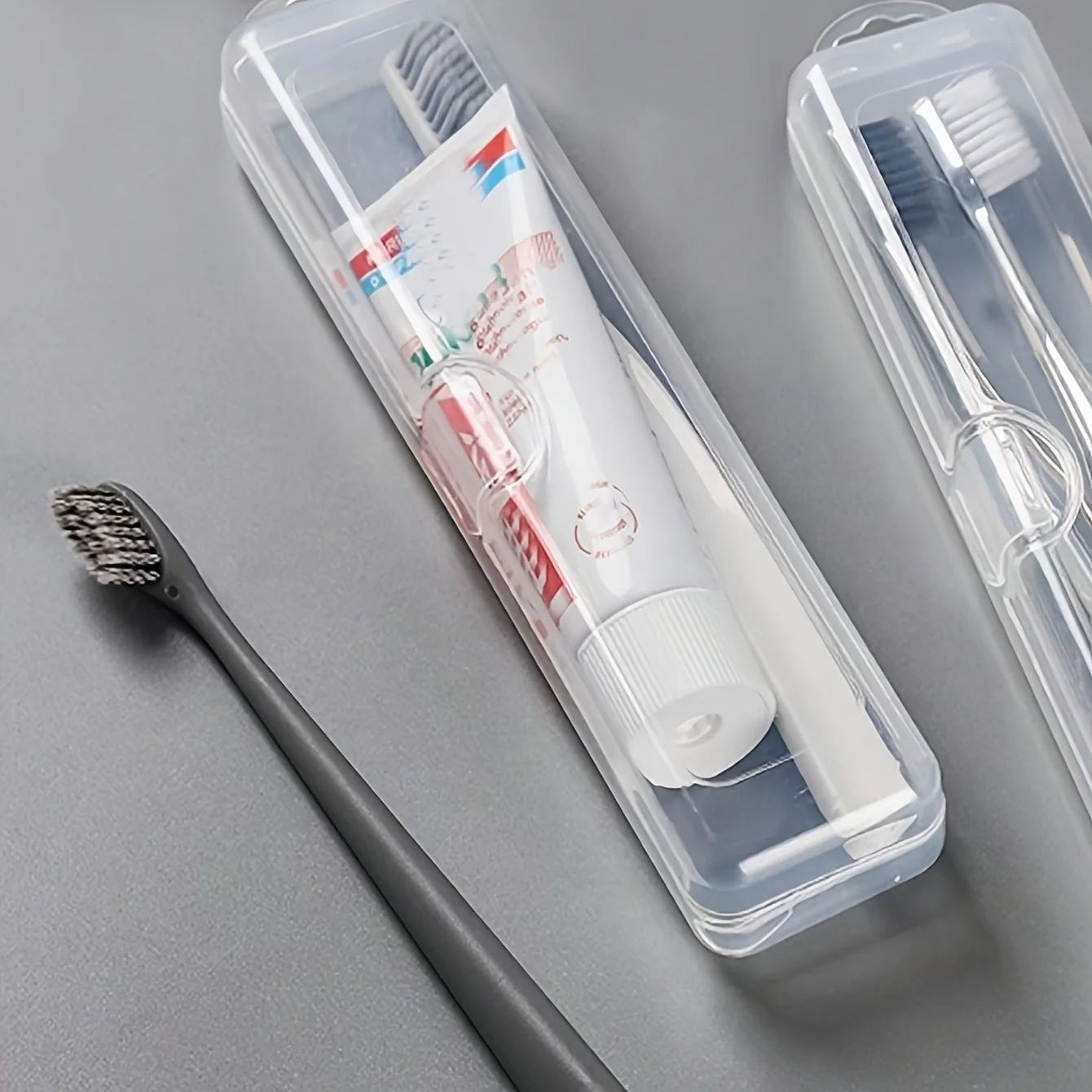 Portable Transparent Toothbrush Case  PABAFree Breathable Plastic Travel Storage Box For Toothbrush 2