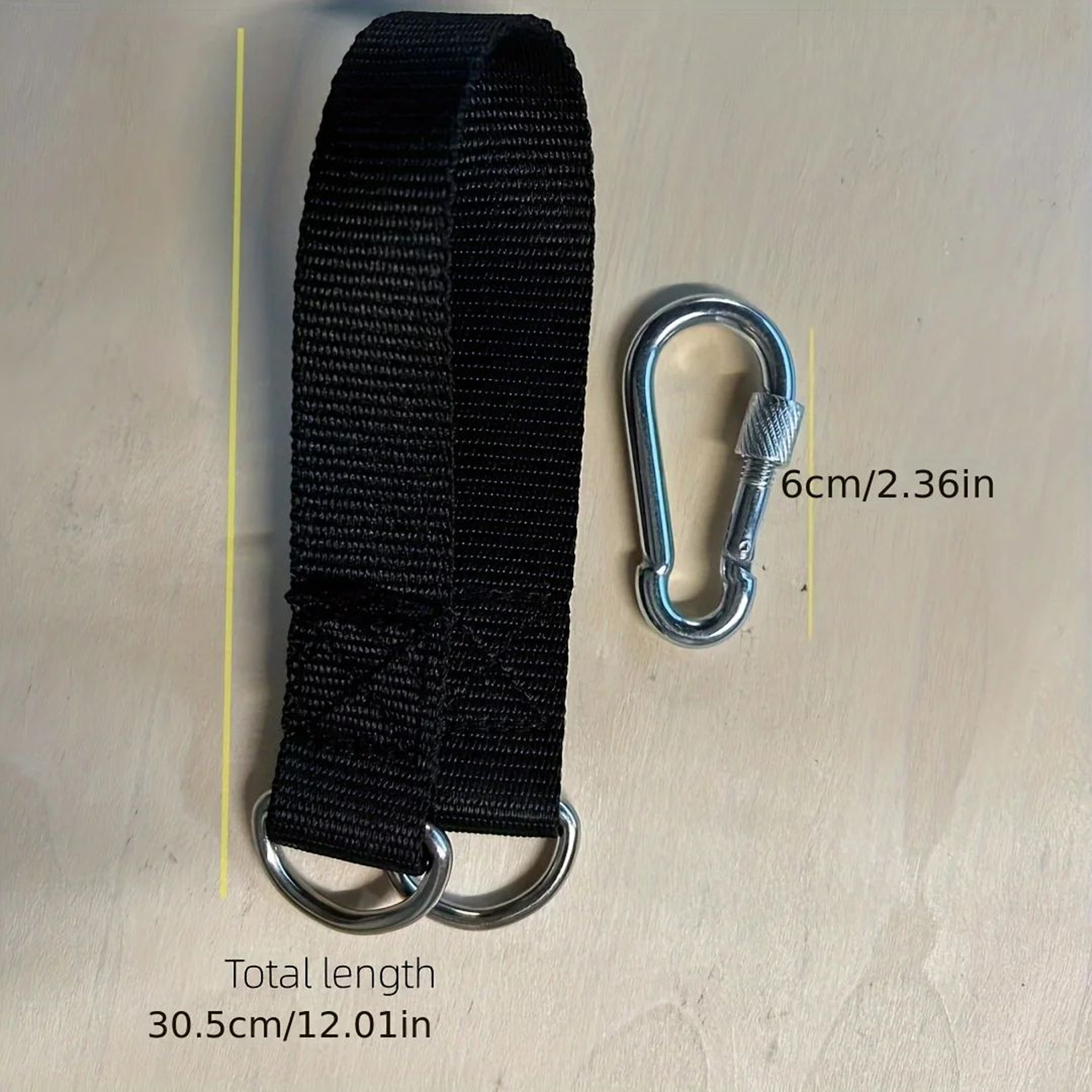 Durable Hammock Hanging Straps  Heavy Duty Suspension Belts With Steel Alloy Hooks For Camping Hiki 3