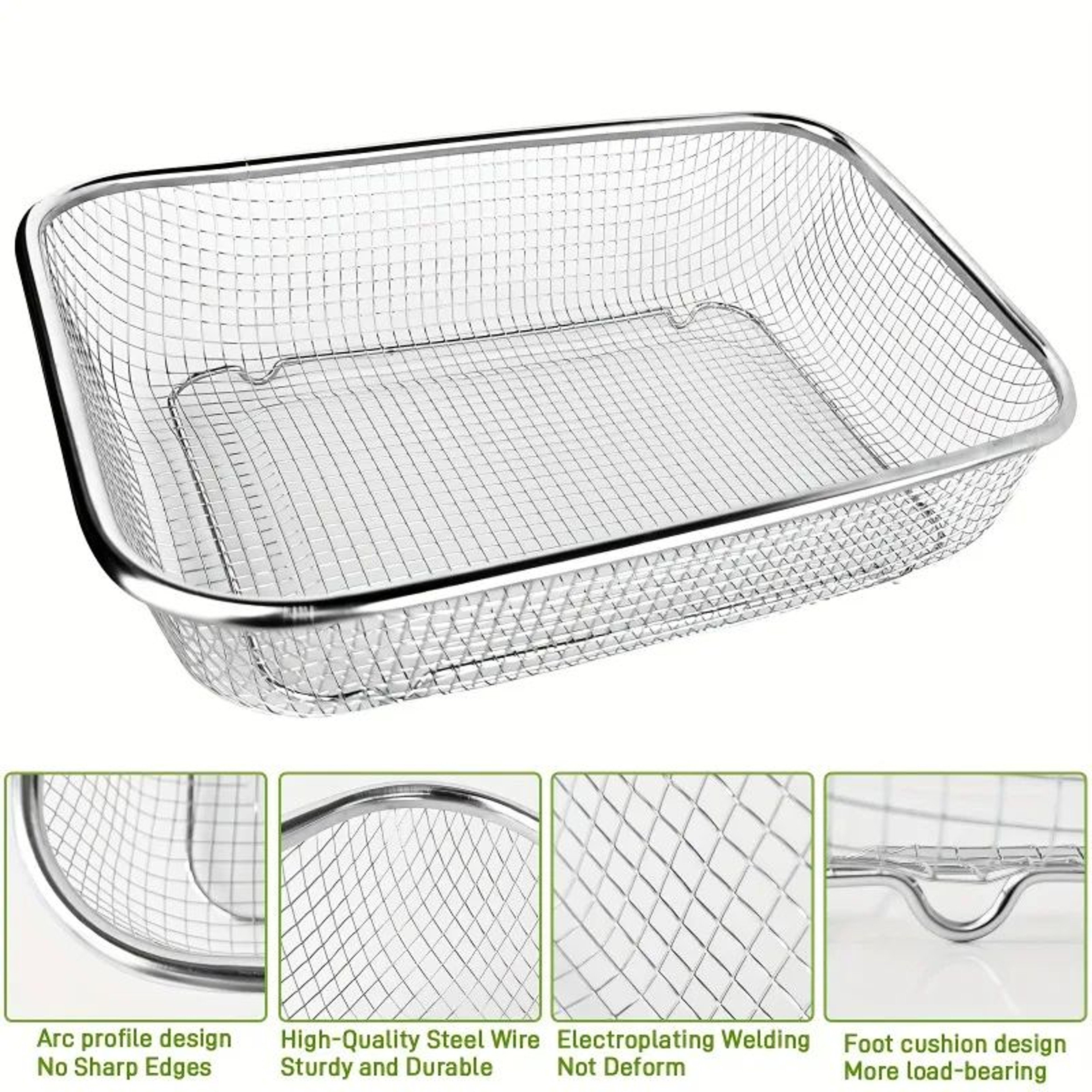 Stainless Steel Soil Sifter  HeavyDuty Mesh Garden Sieve For Compost Sand Rocks  Potting Soil Scree 6