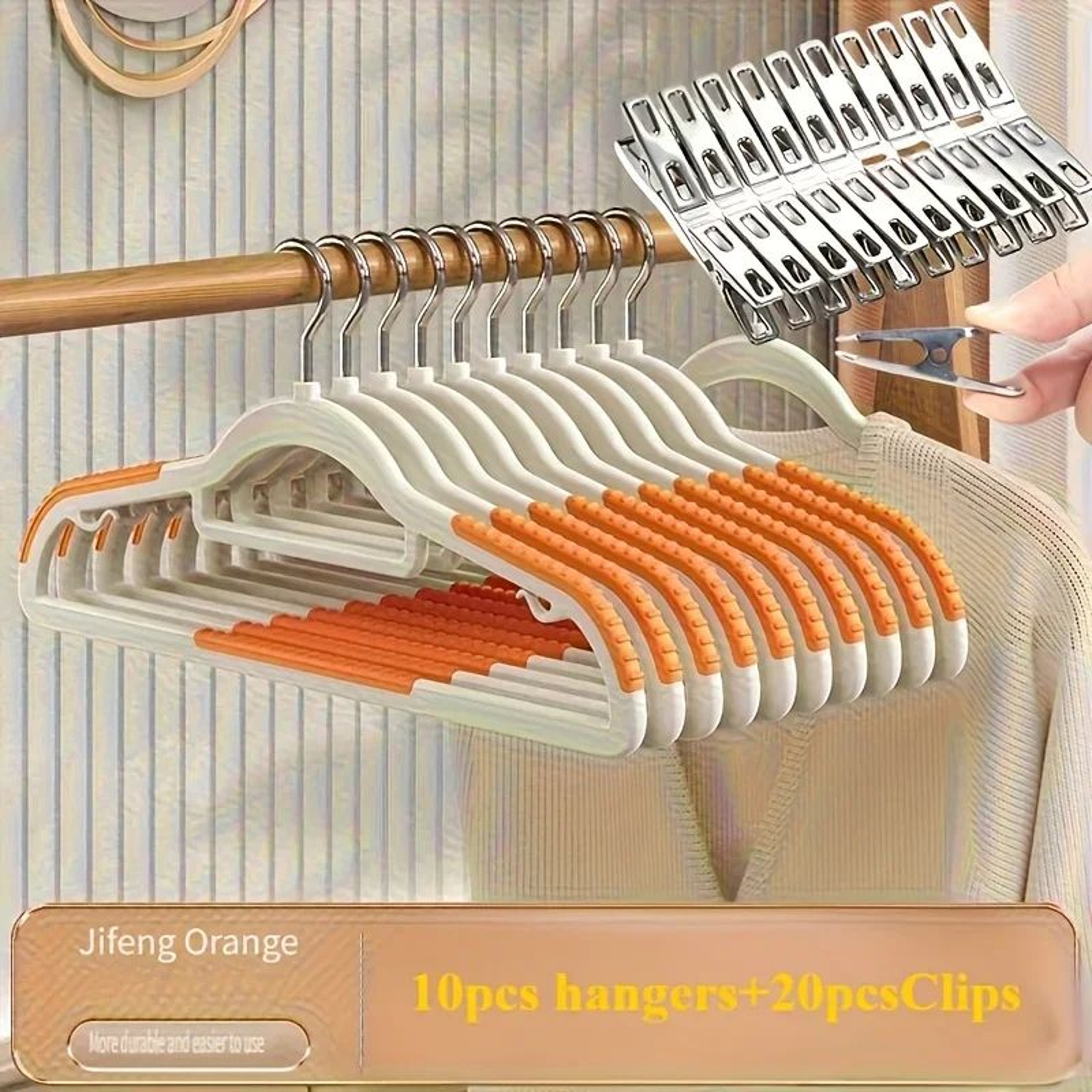30pcs Velvet Hanger Set  10 HeavyDuty AntiSlip Clothes Hangers  20 Clips For Closet And Wardrobe Or 5