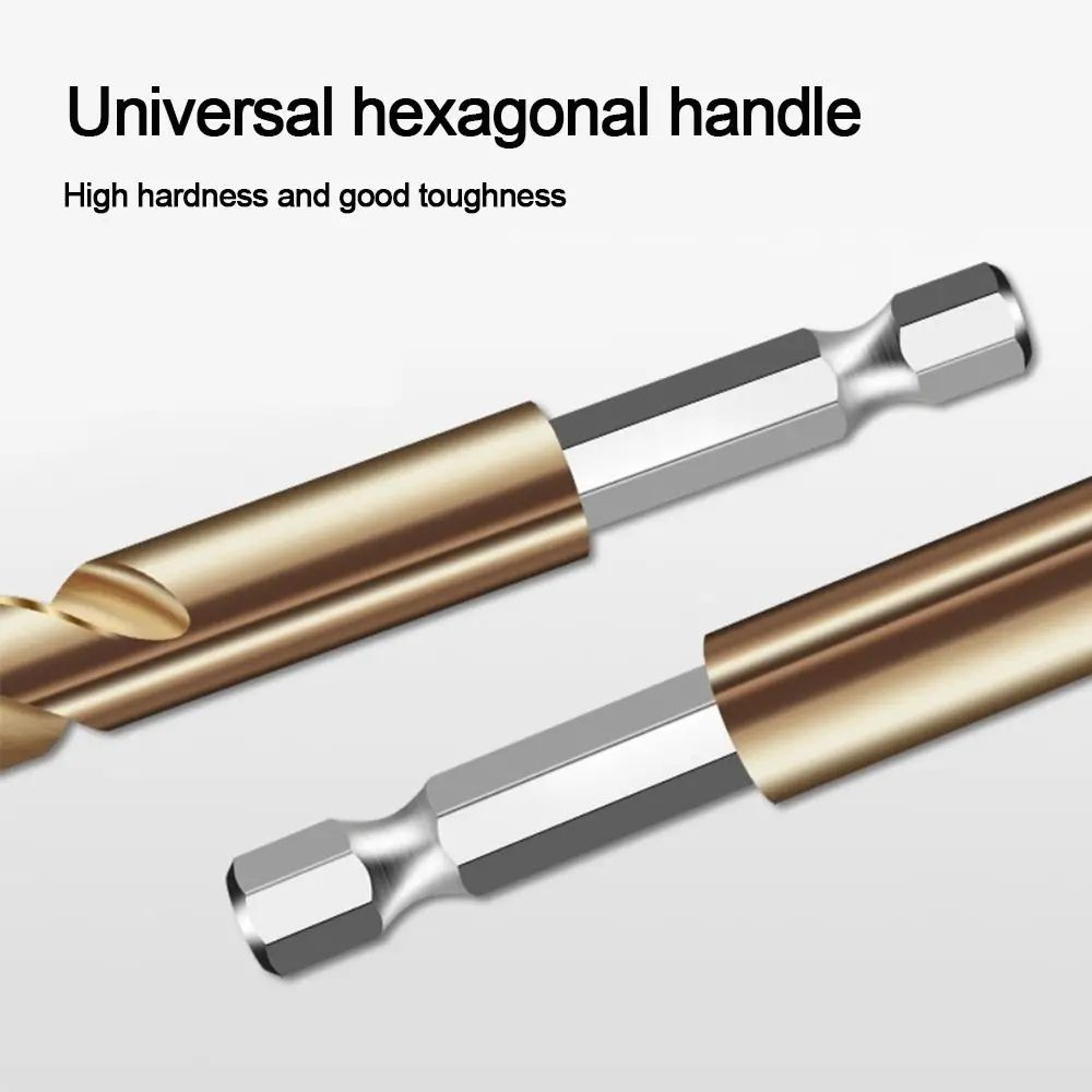 HSS Titanium Coated Twist Drill Bit  14 In Hex Shank Quick Change Power Tool For Wood Plastic Alumi