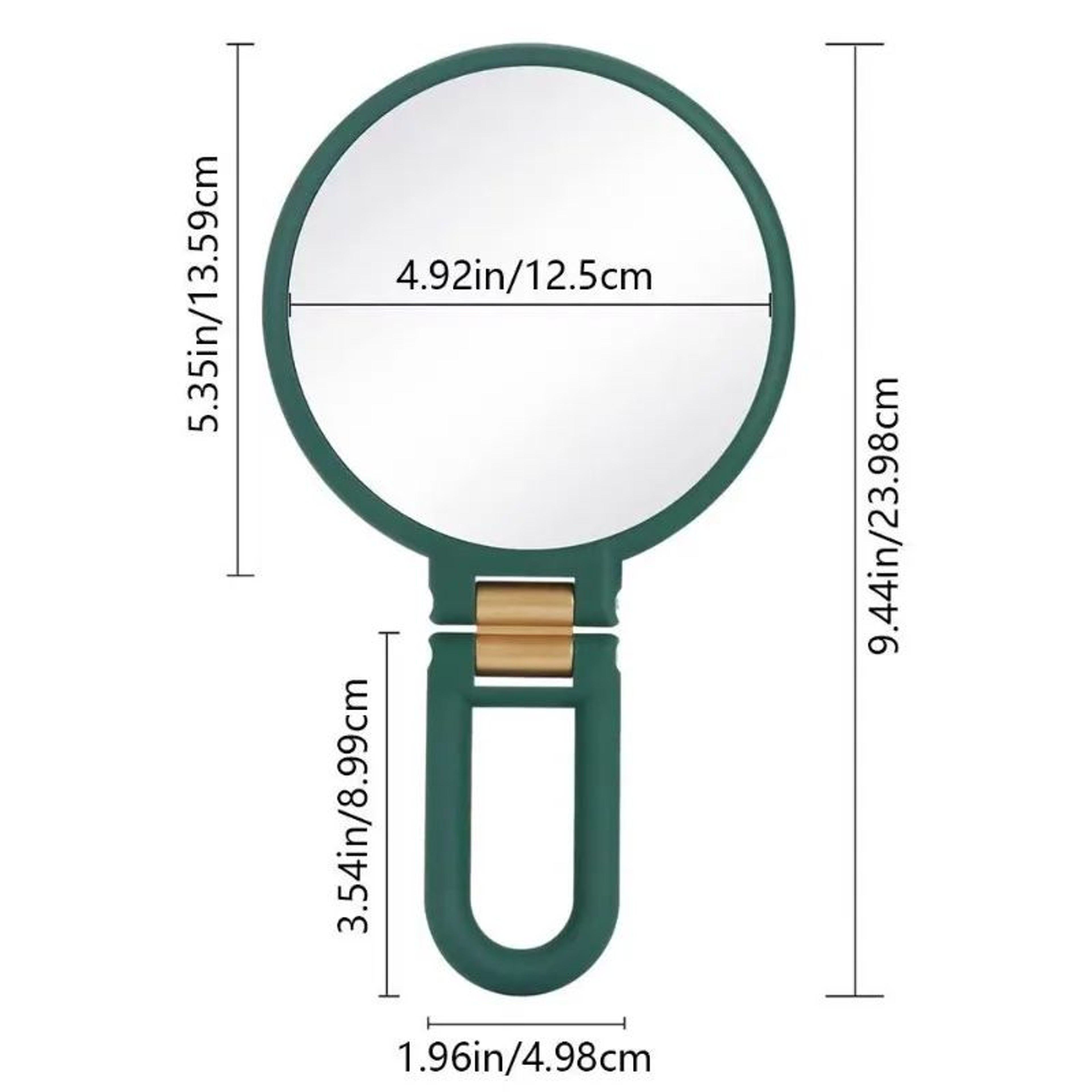 30X DoubleSided Magnifying Hand Mirror  1X Makeup Mirror With 360 Adjustable Stand For Makeup Shavi 3