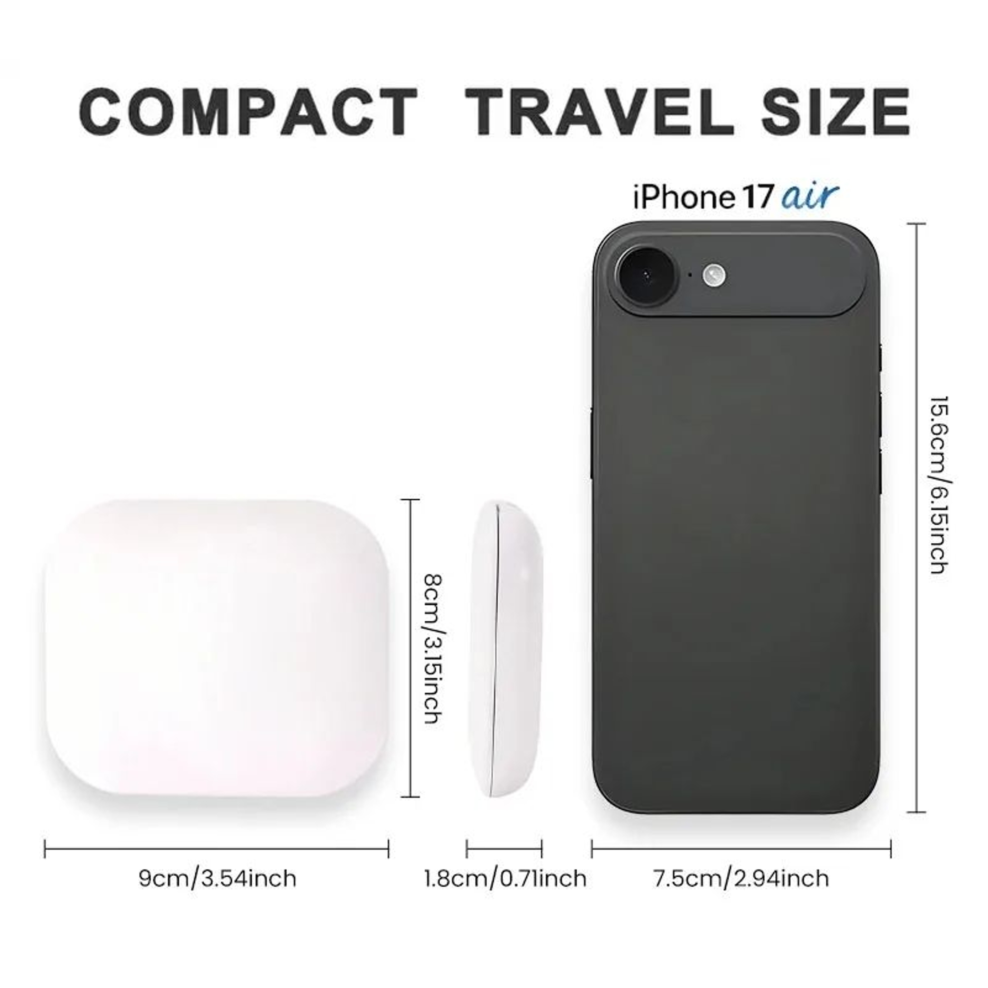 Portable LED Compact Makeup Mirror  1X2X Magnification Folding Pocket Mirror With Lights For Purse  2