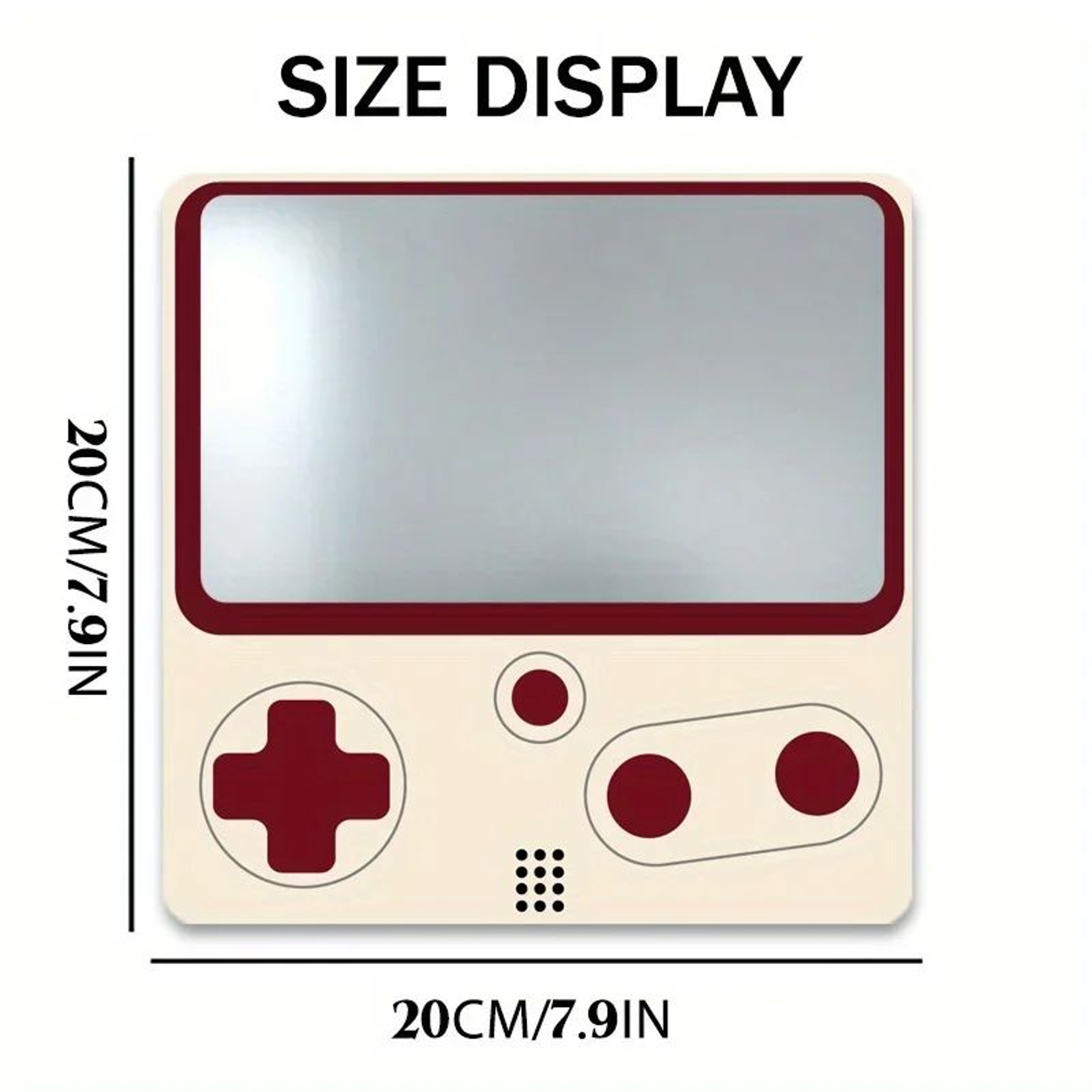 787 In SelfAdhesive Game Console Wall Mirror  Halloween Decorative Plastic Mirror For Bedroom Bathr 5