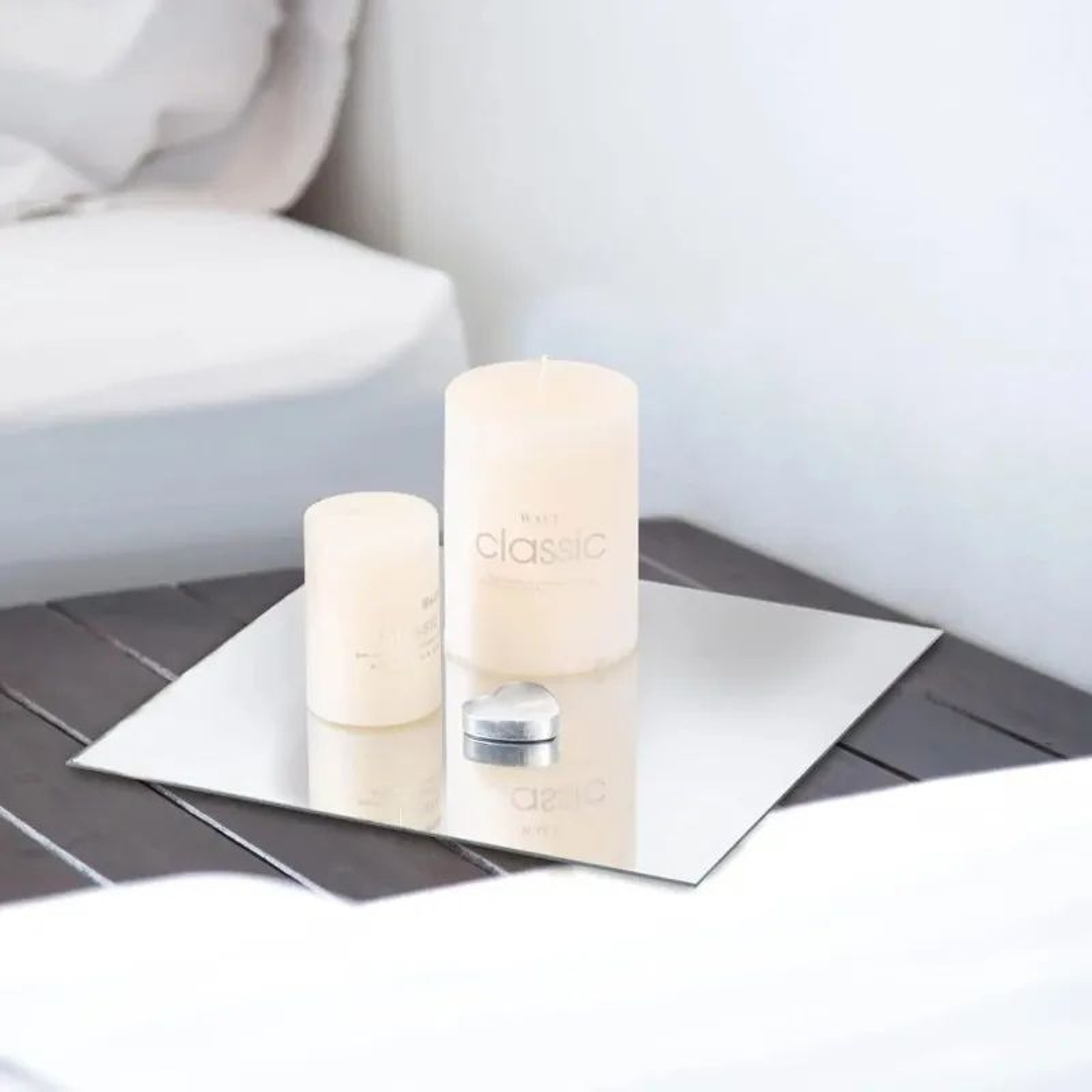 6pcs 591 In Square Acrylic Mirror Stickers  Lightweight SelfAdhesive Wall Decor For Bedroom Bathroo 5