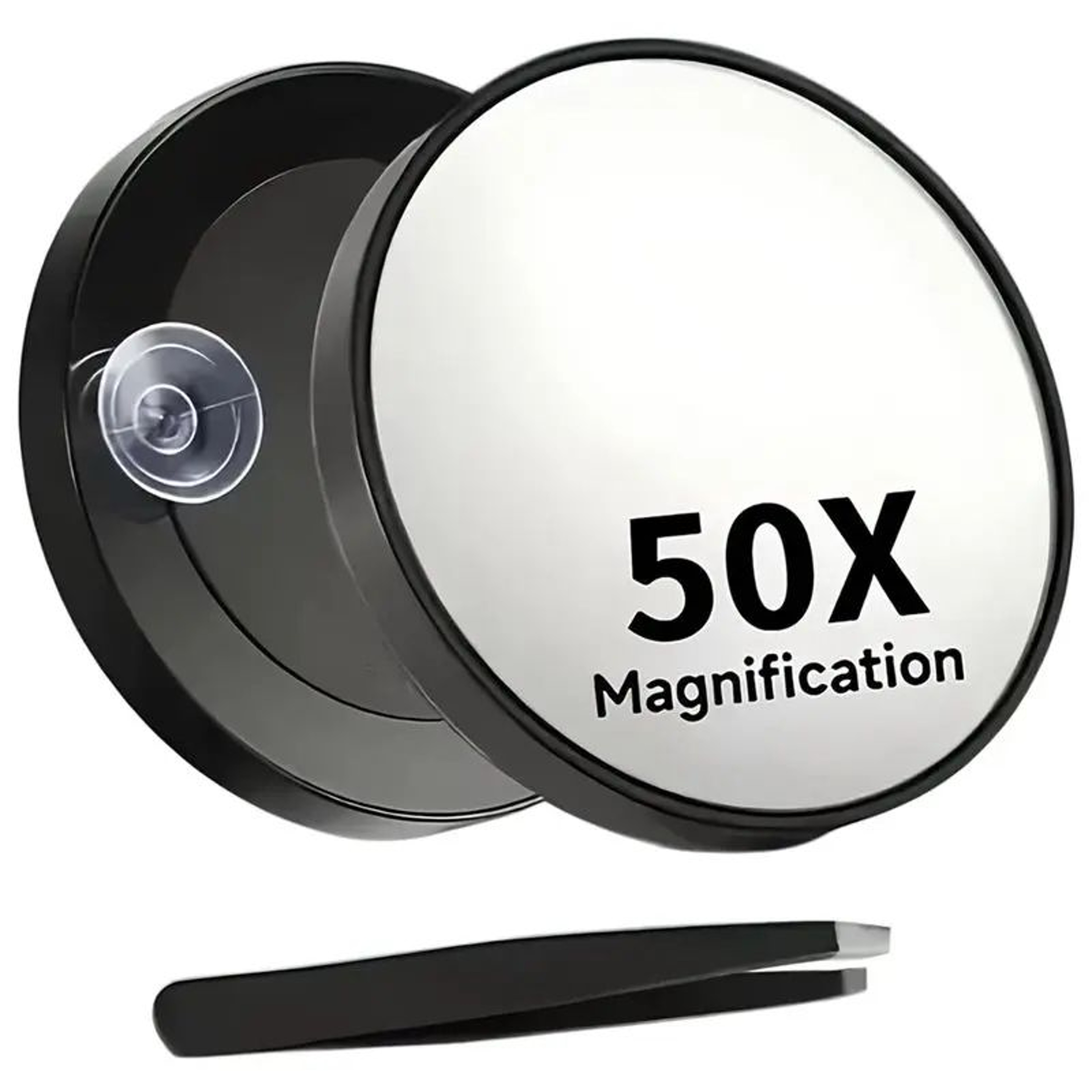 50X Magnifying Travel Makeup Mirror  339 In Suction Cup Skincare Grooming Mirror With Precision Twe 6