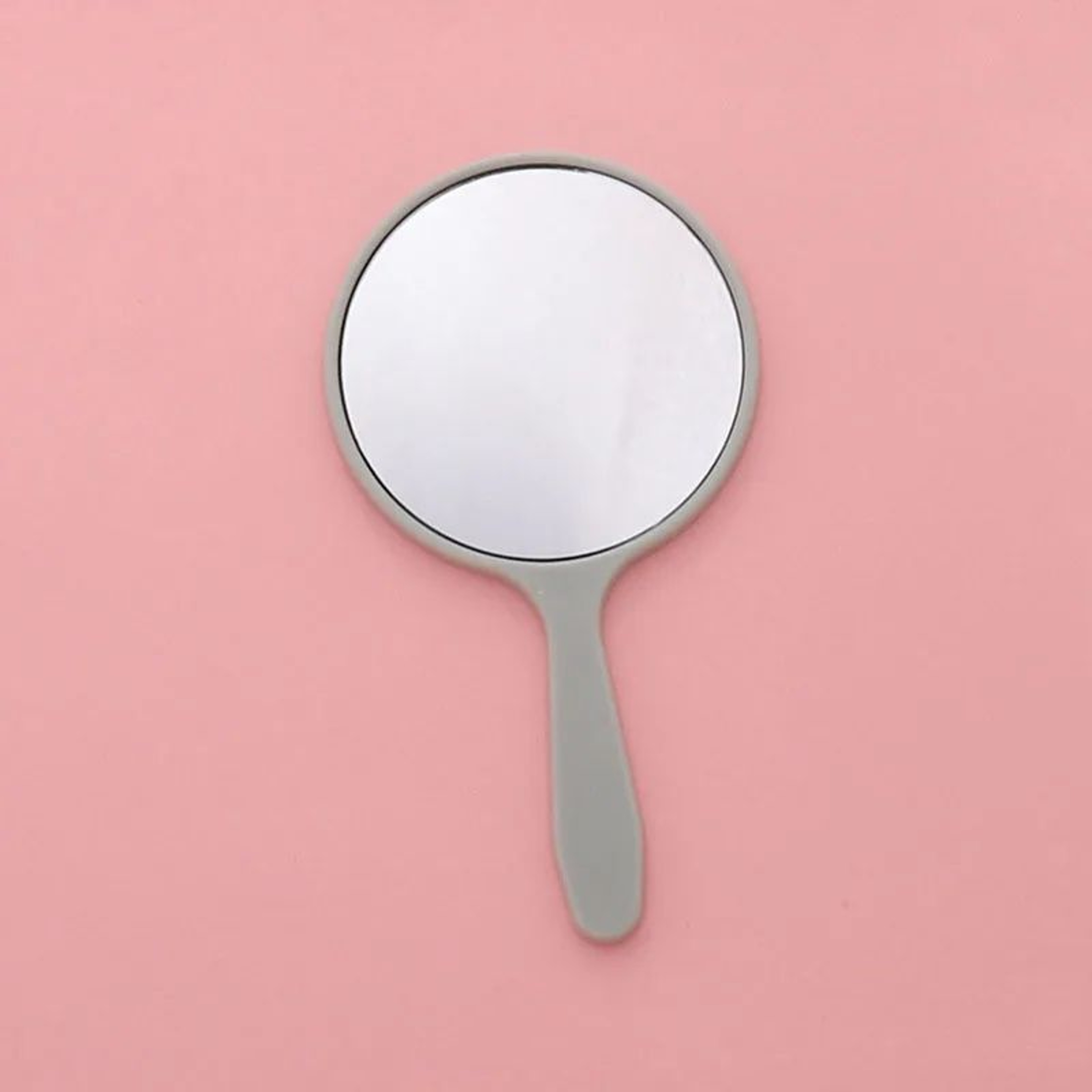 Portable Round Handheld Makeup Mirror  Compact ABS Glass Vanity Mirror For Travel Beauty TouchUps P 8