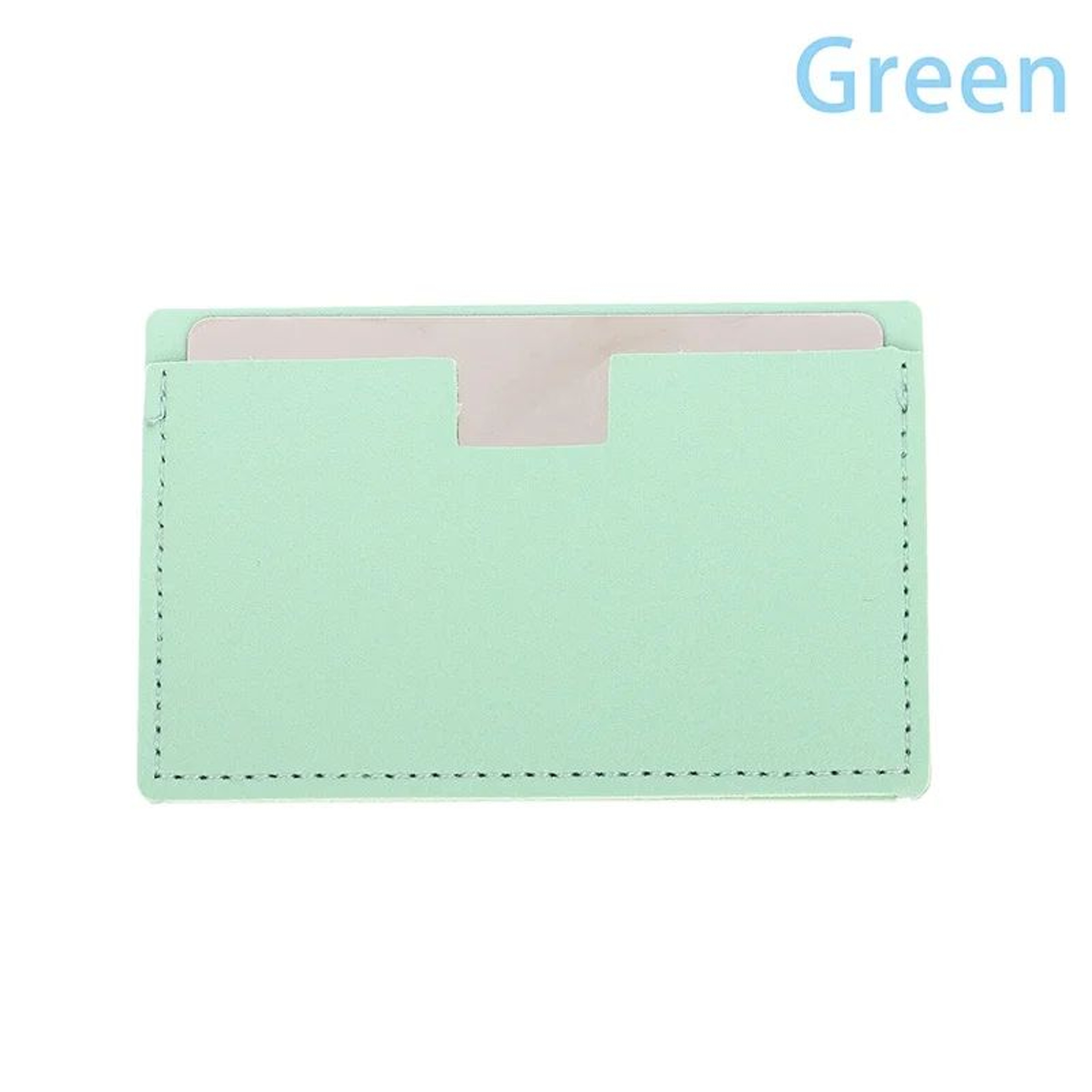 Unbreakable Pocket Makeup Mirror  PU Leather Stainless Steel Compact Cosmetic Mirror 374 X 236 In F 9