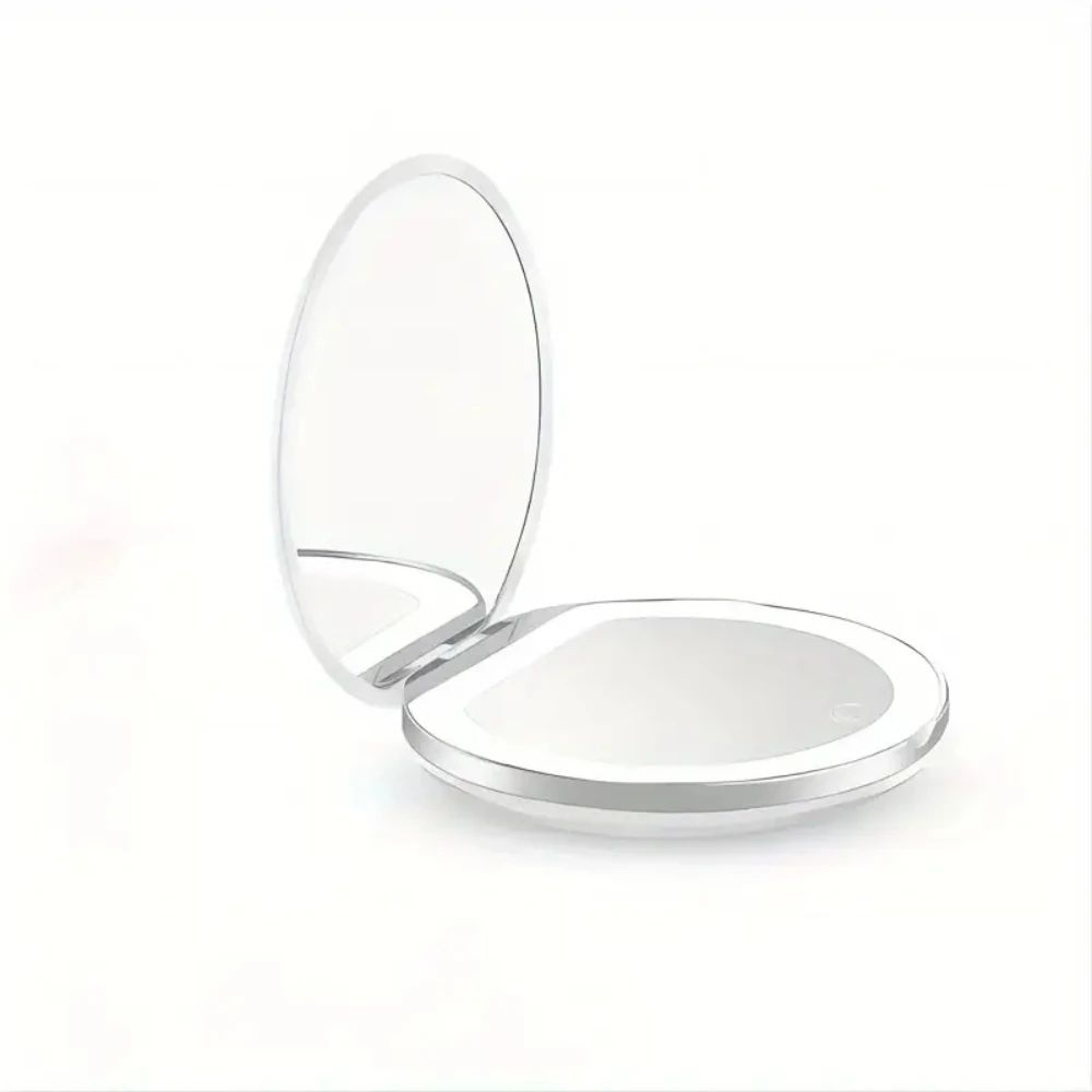 LED Compact Makeup Mirror  1X 3X Magnifying USB Rechargeable Pocket Purse Mirror For Women Travel B 7