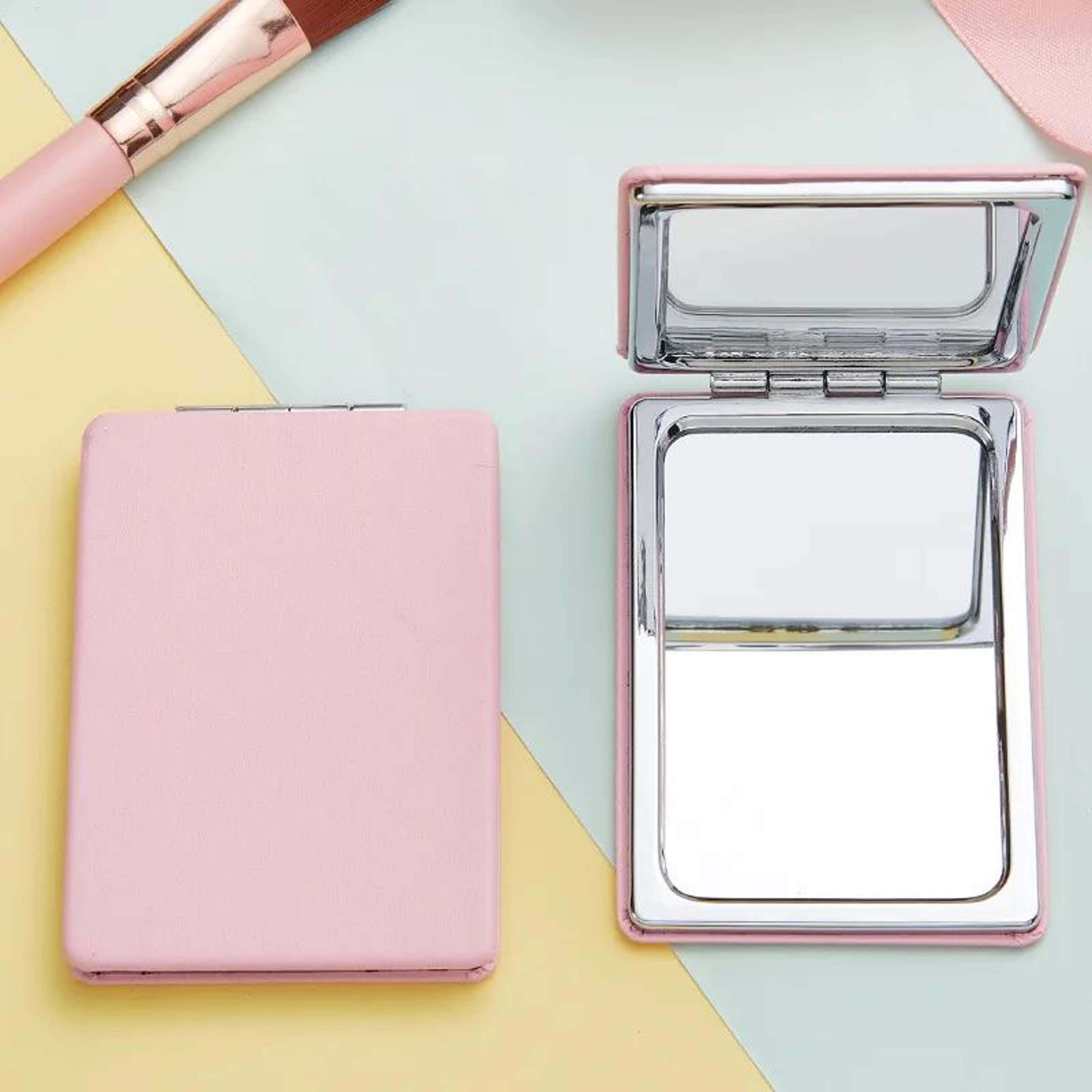 Olding Pocket Makeup Mirror  Mini Portable Compact Vanity Mirror For Travel Handbag Purse  Everyday 3
