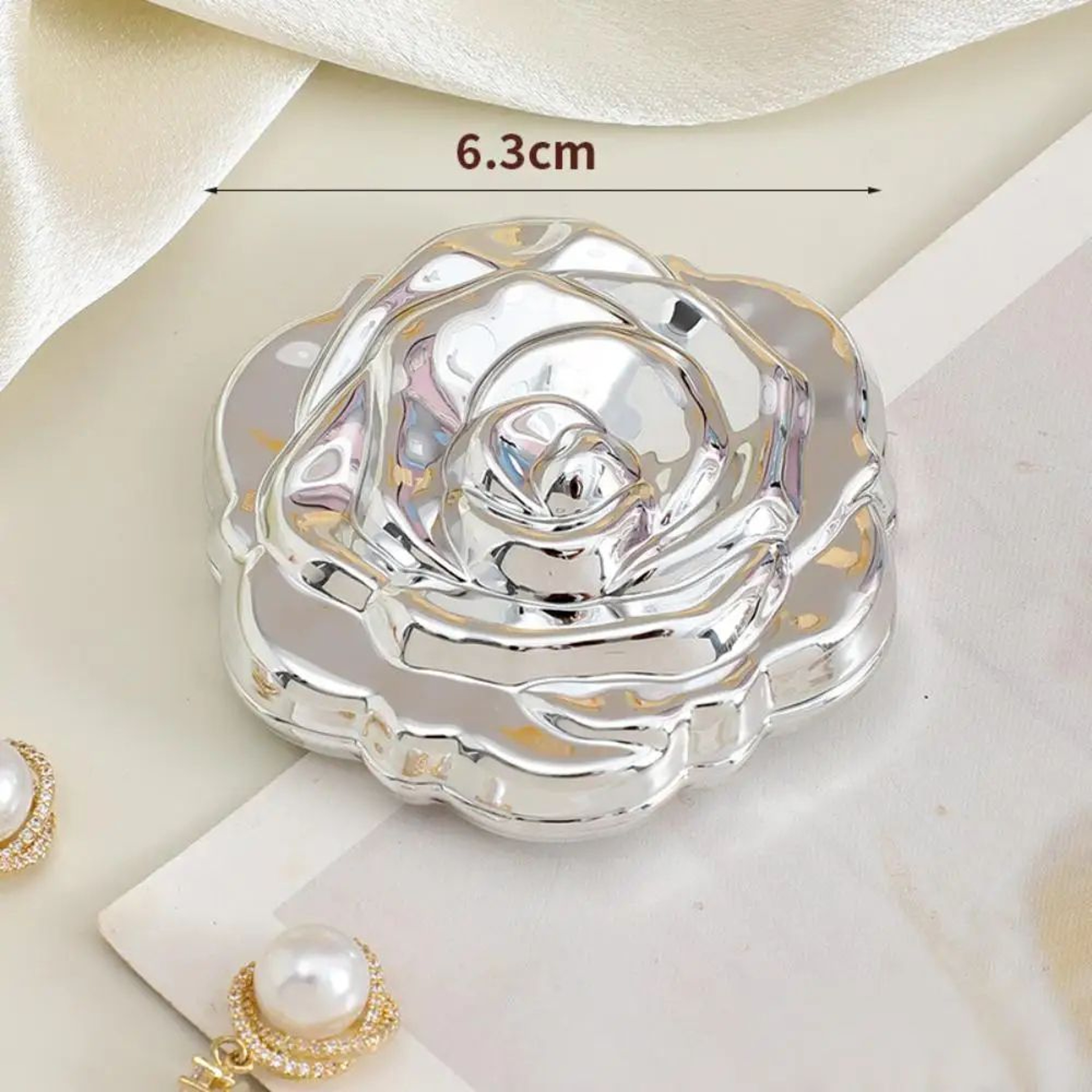 Rose Double Sided Makeup Mirror  248 In Foldable Compact Pocket Mirror For Handbag Travel Beauty To 10
