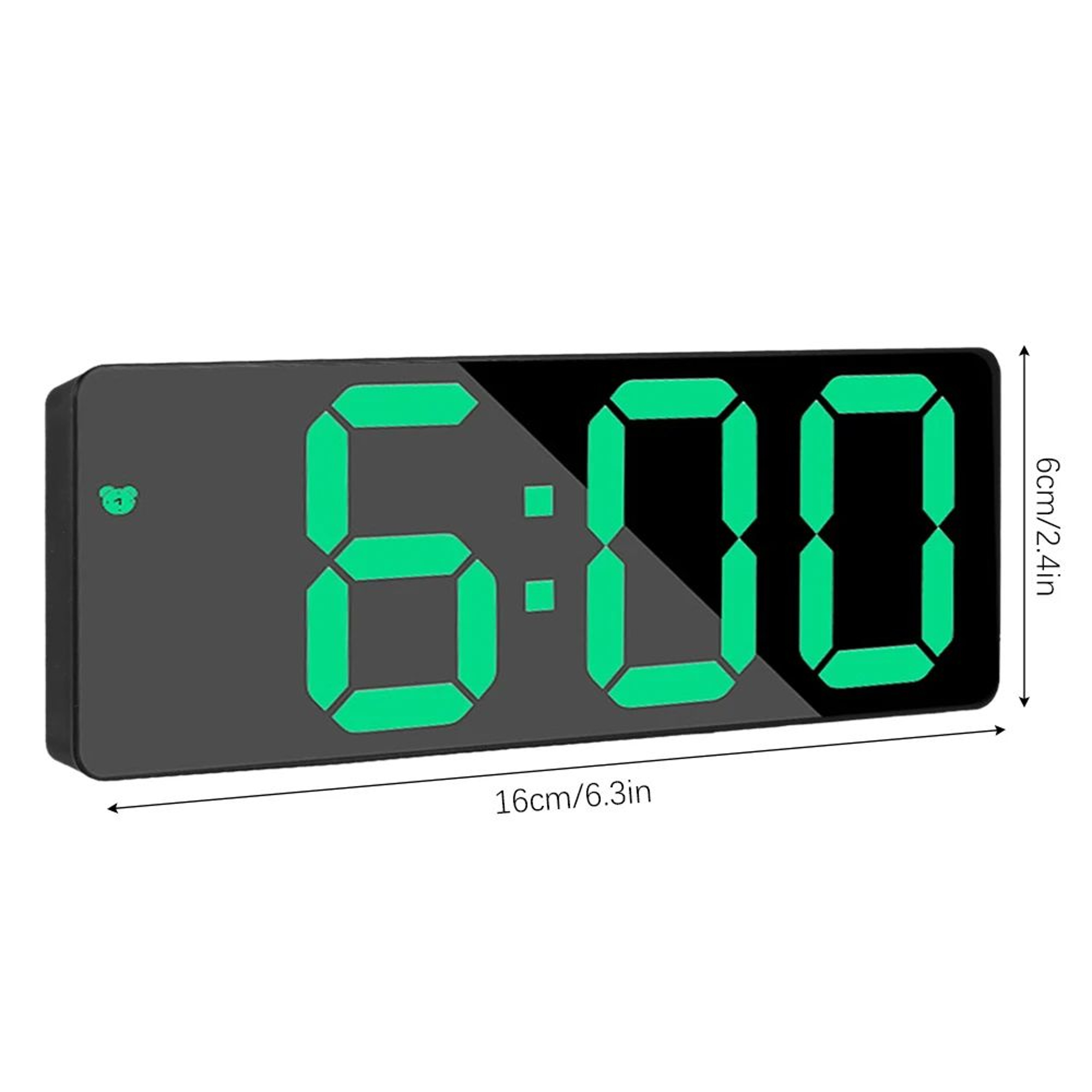 Dimmable Digital Alarm Clock  USB Desktop Clock With Dual Alarms Temperature Display Snooze  Night  9