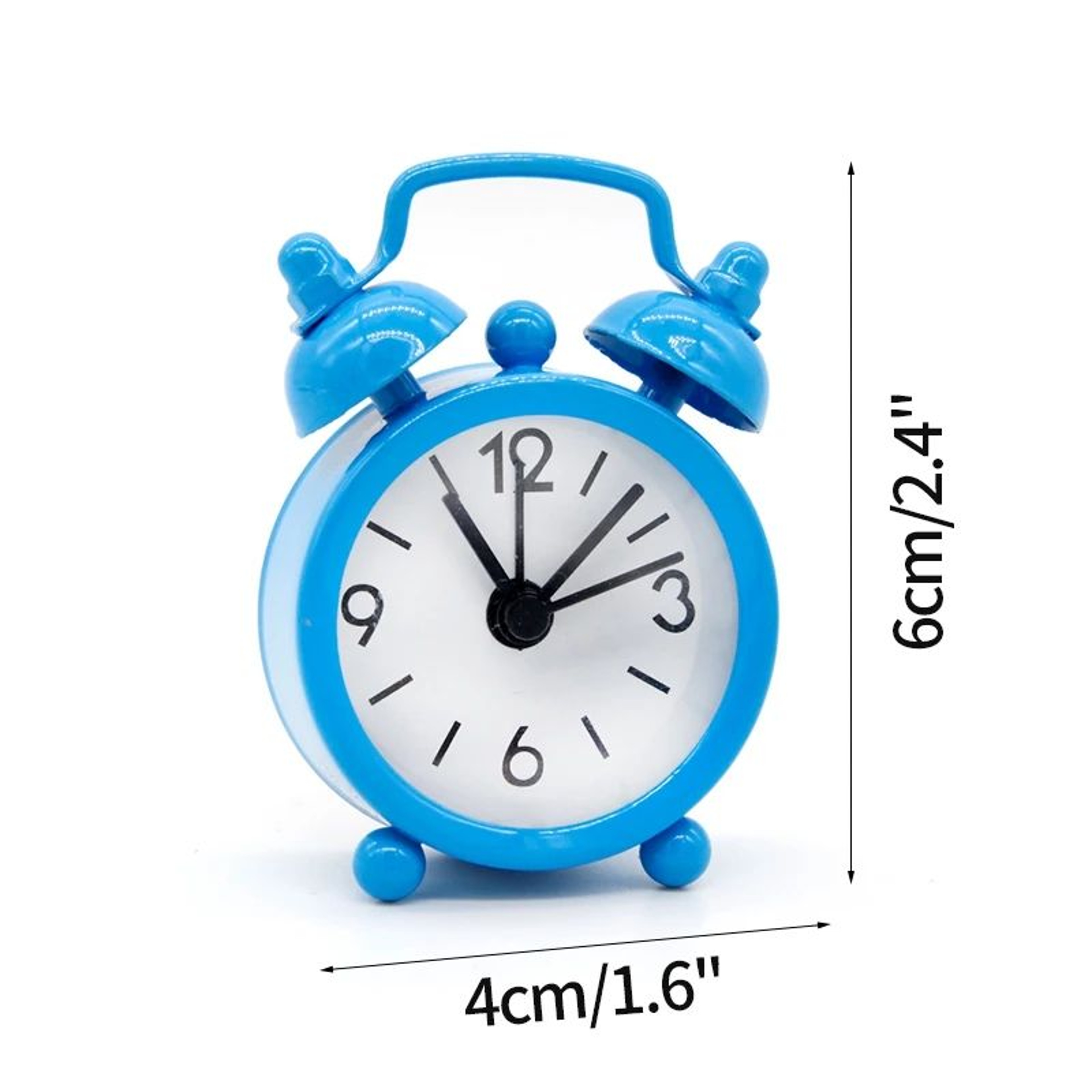 Nordic Silent Quartz Alarm Clock  41 In Compact Metal Table Clock With Night Light Stand For Bedroo 22