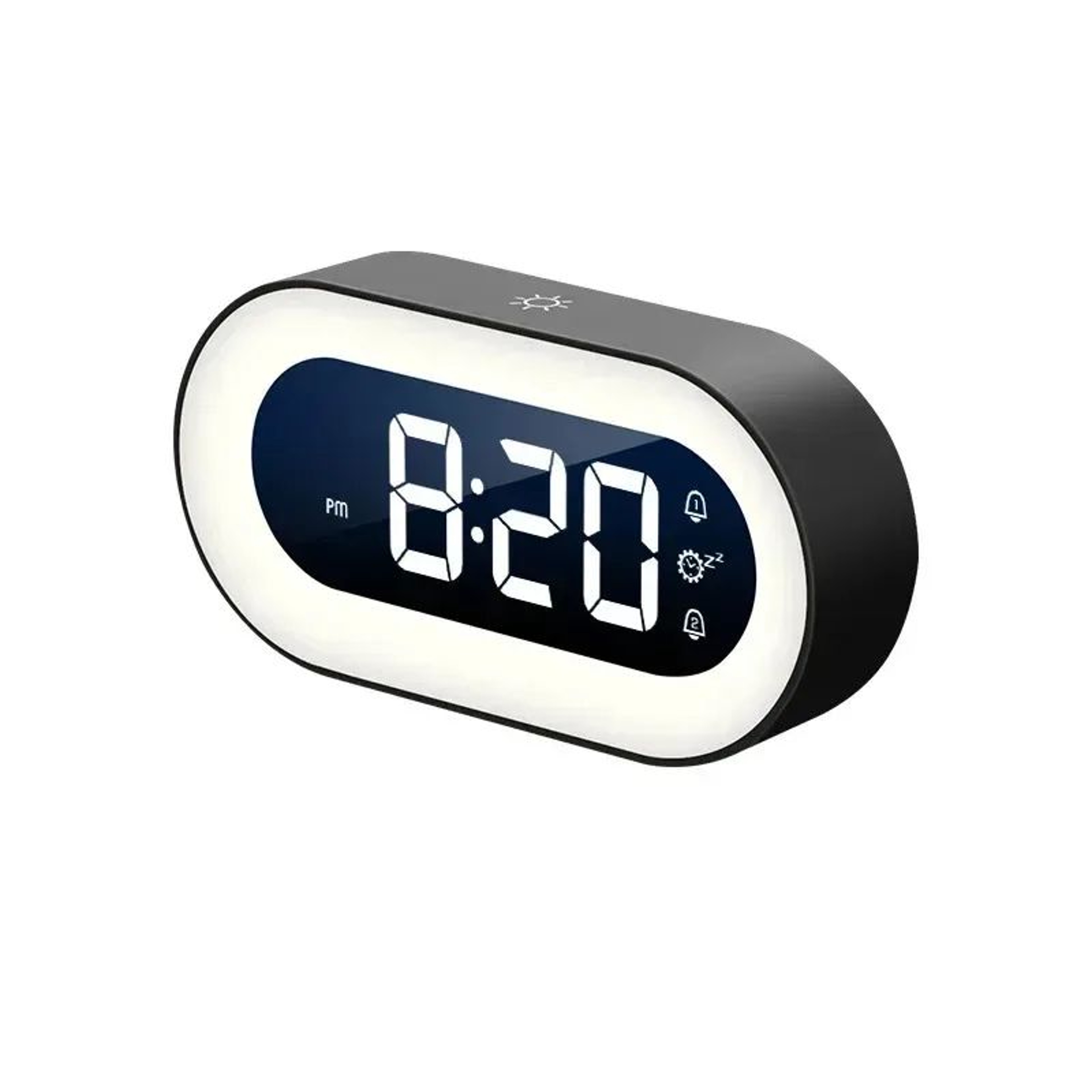 Music LED Digital Alarm Clock  Voice Control Night Light Desktop Clock For Kids Bedroom Home Table  7
