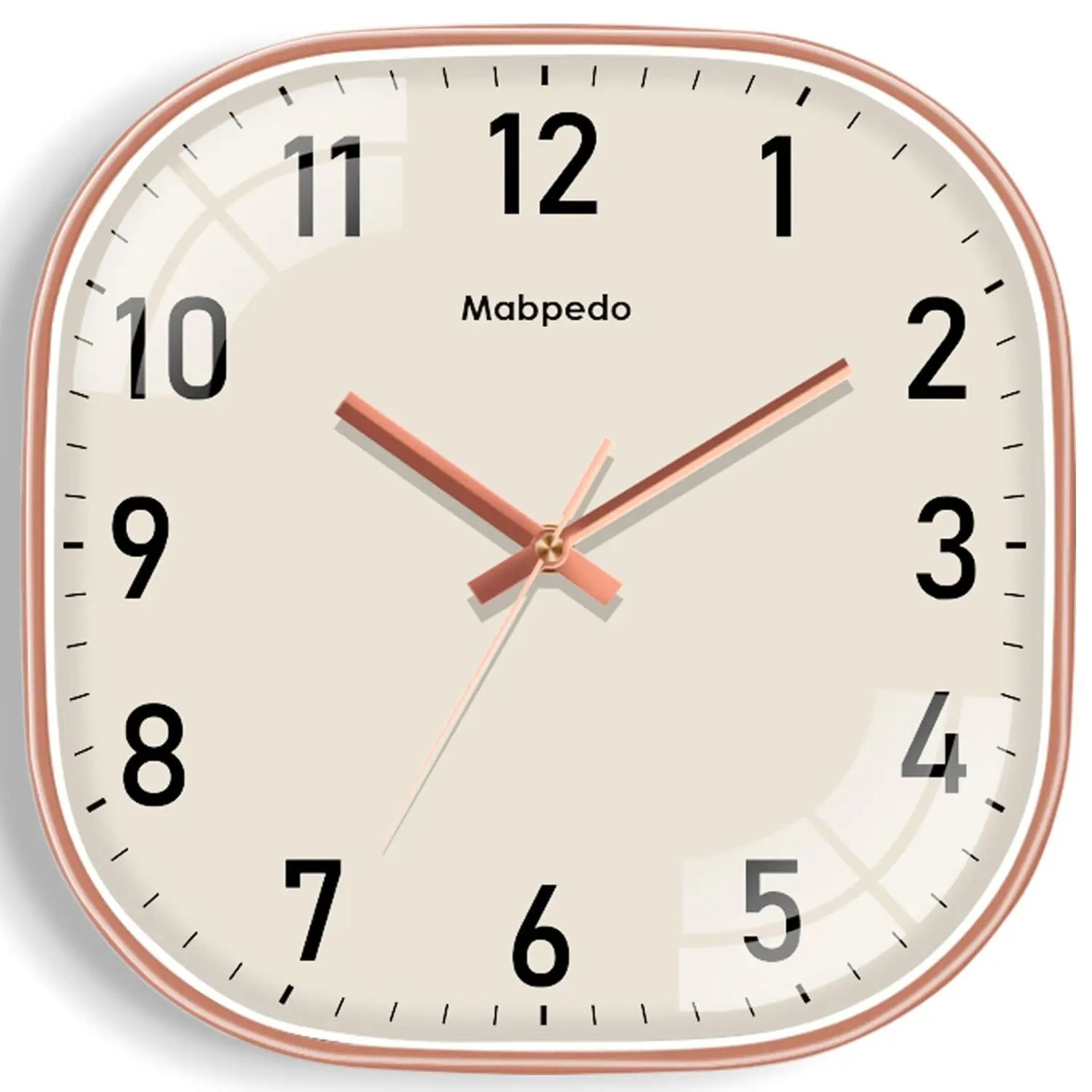 Square Quartz Wall Clock  Modern Silent Decorative Clock With Clear Dial For Home Office Living Roo 7