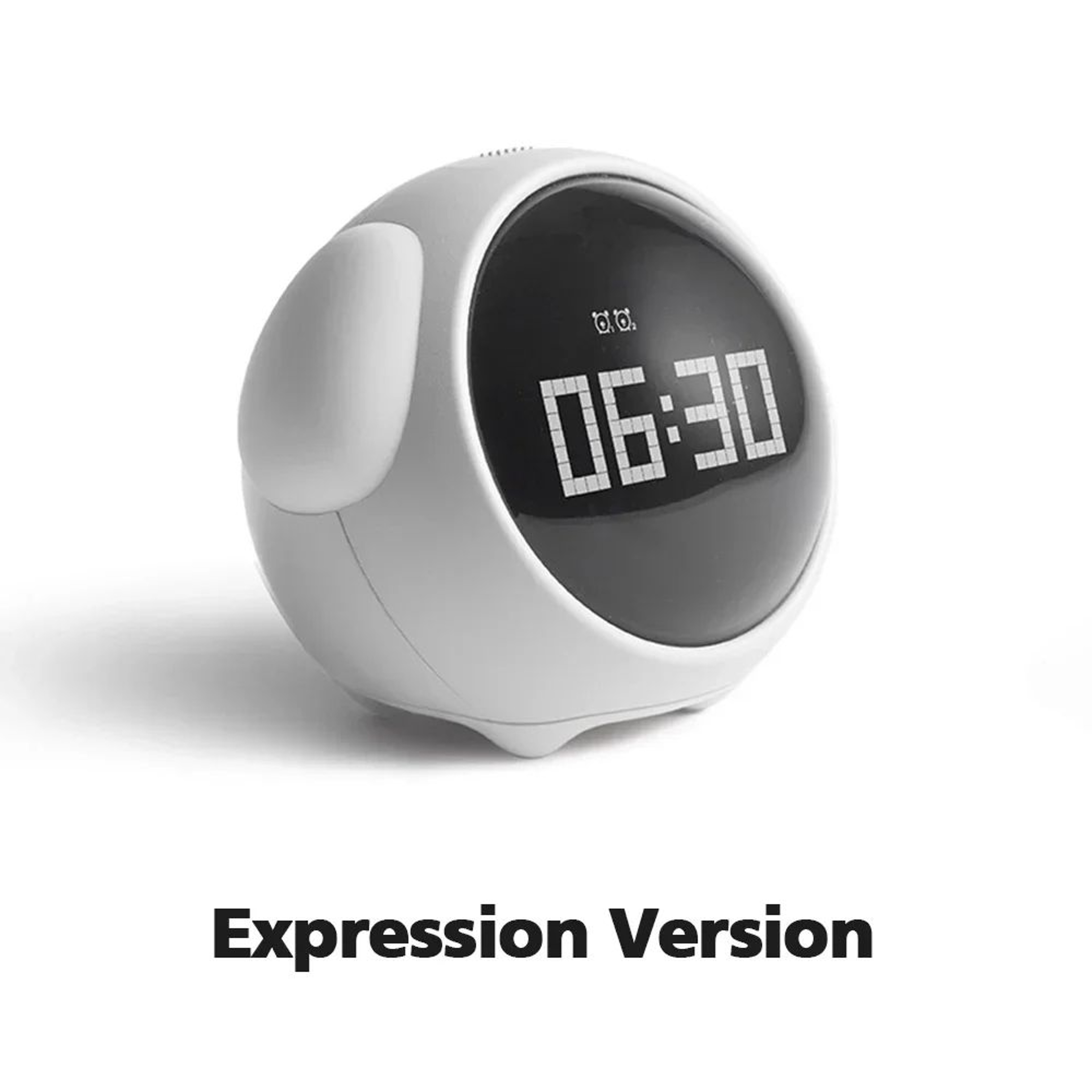 Cute Digital Alarm Clock  Rechargeable LED Night Light With Dual Alarms Snooze Emoji Display  Voice 7