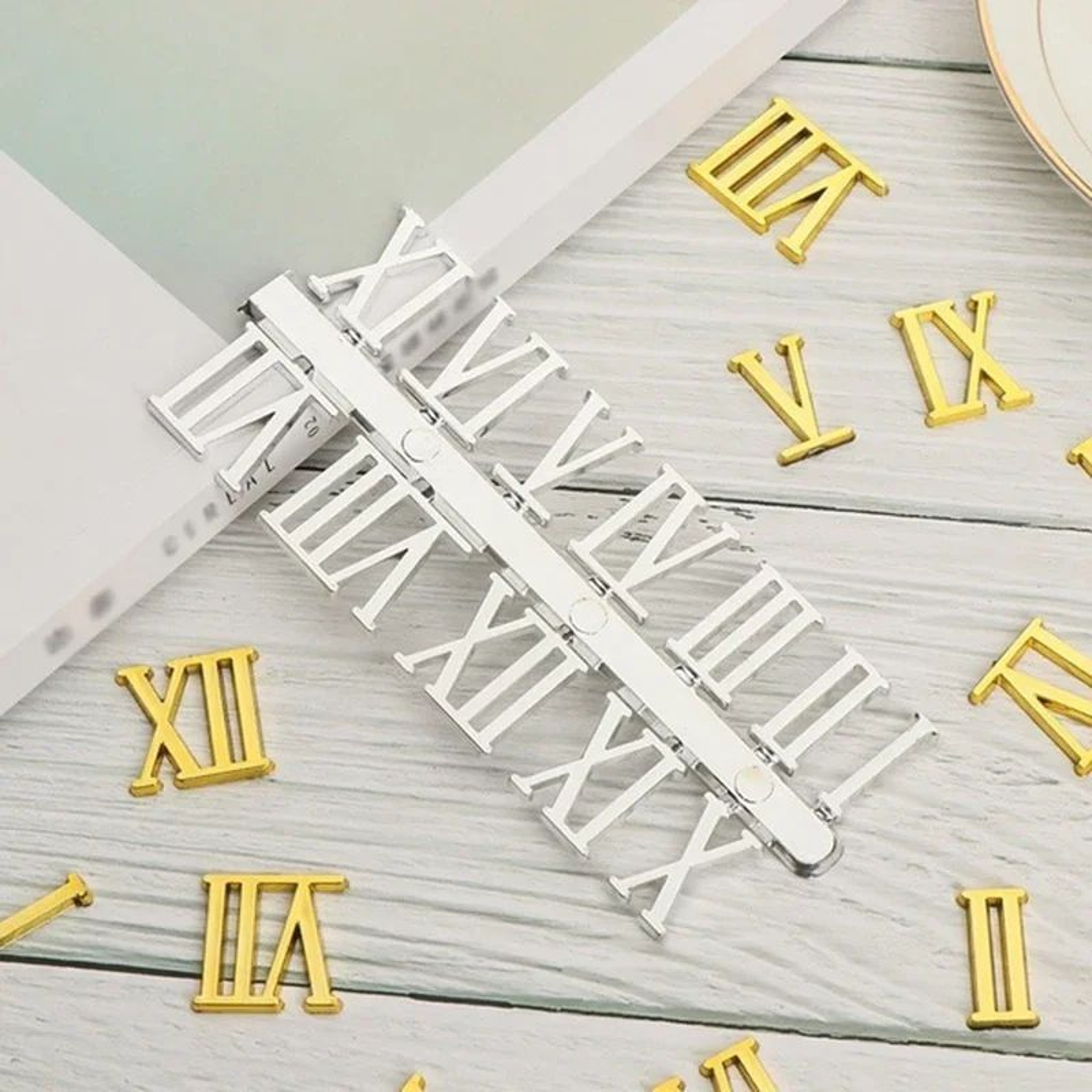 DIY Roman Numeral Wall Clock Numbers  079 In Removable Decorative Numerals Replacement Parts For Ho 3