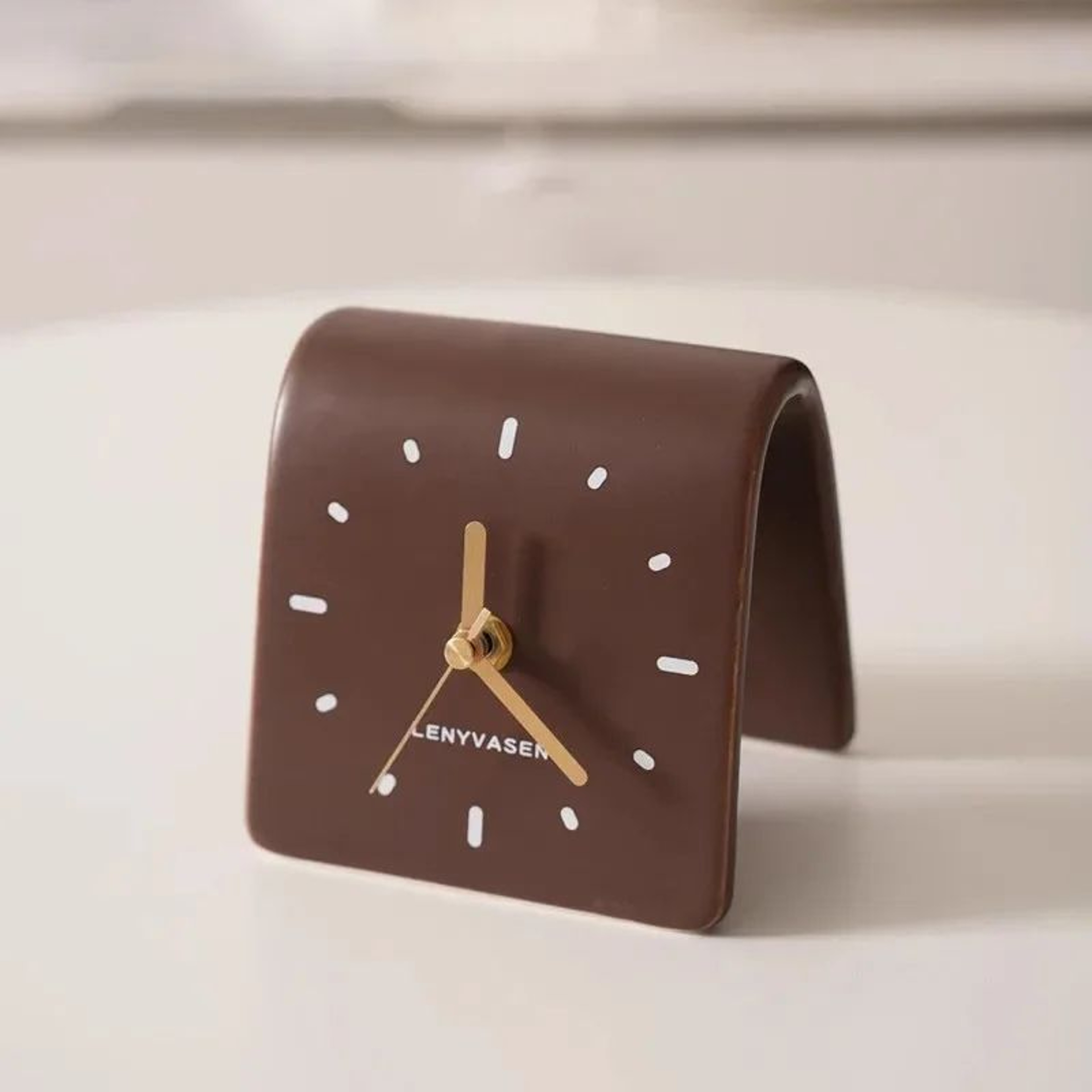 Ceramic Digital Table Clock  Silent Decorative Desktop Clock For Bedroom Living Room  Bedside Decor 11