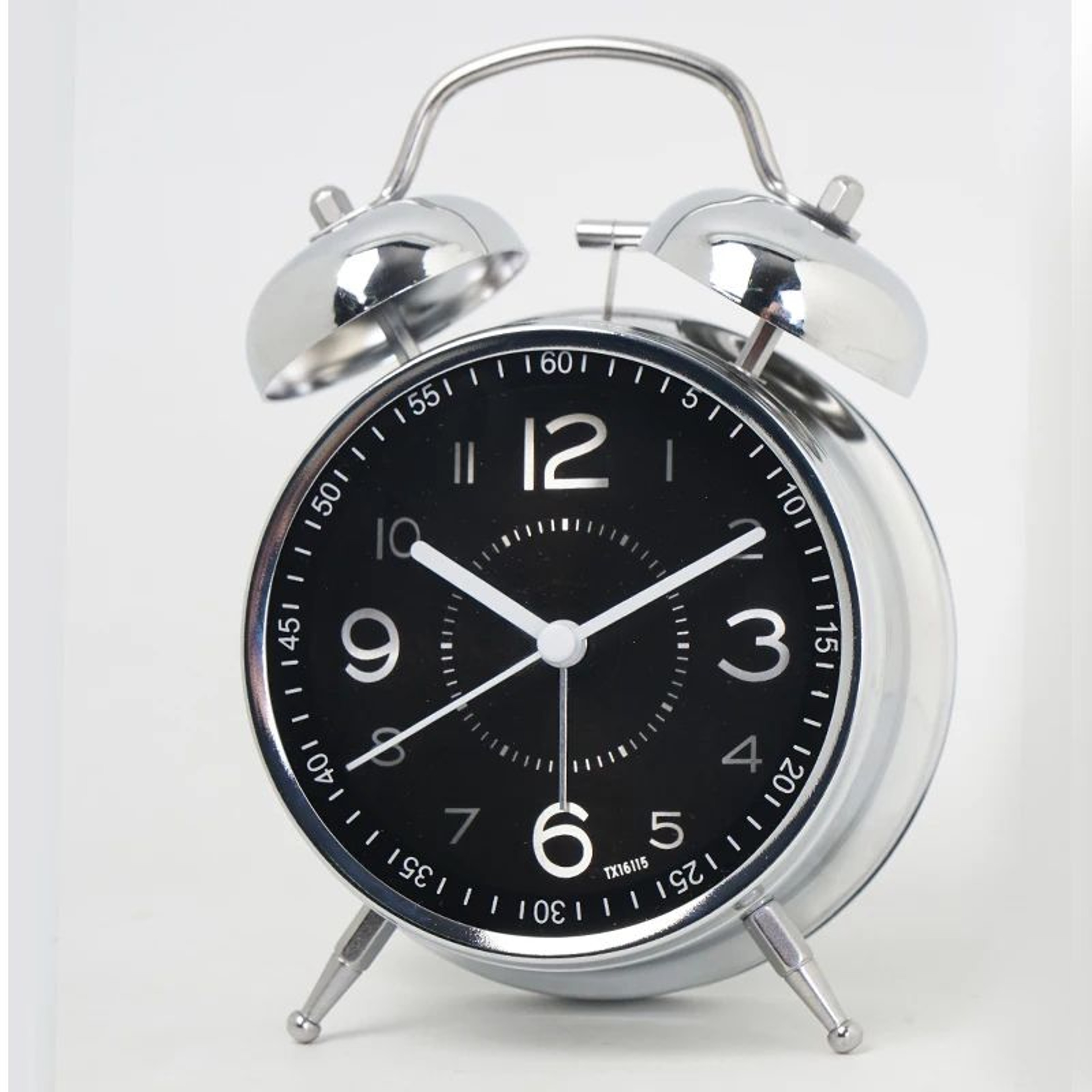 Silent Metal Student Alarm Clock  63 In Compact Quartz Desk Clock With Glow Pointer For Kids Bedroo 3