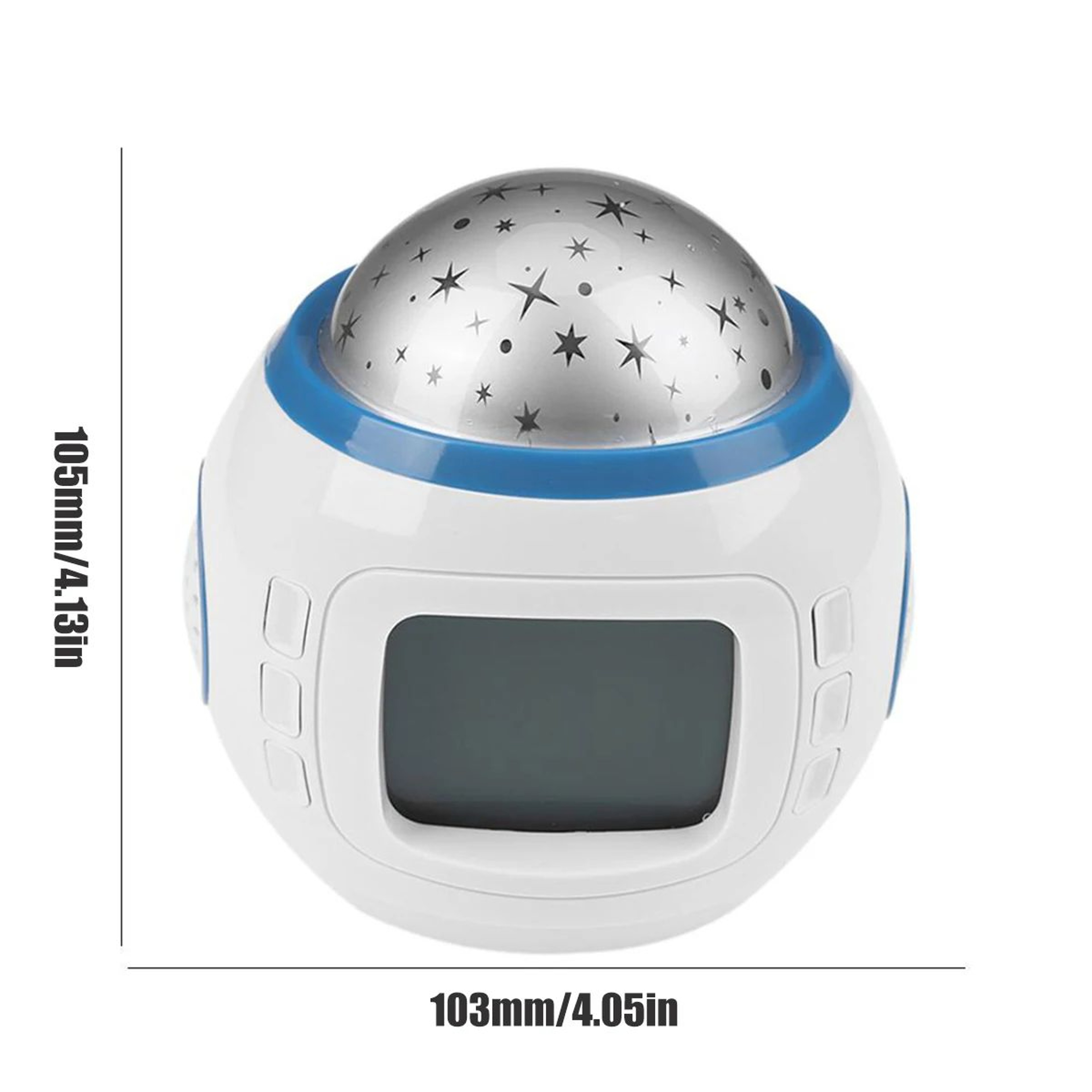 LED Star Projector Alarm Clock  Musical Digital Bedside Night Light With Snooze For Kids Bedroom De 1