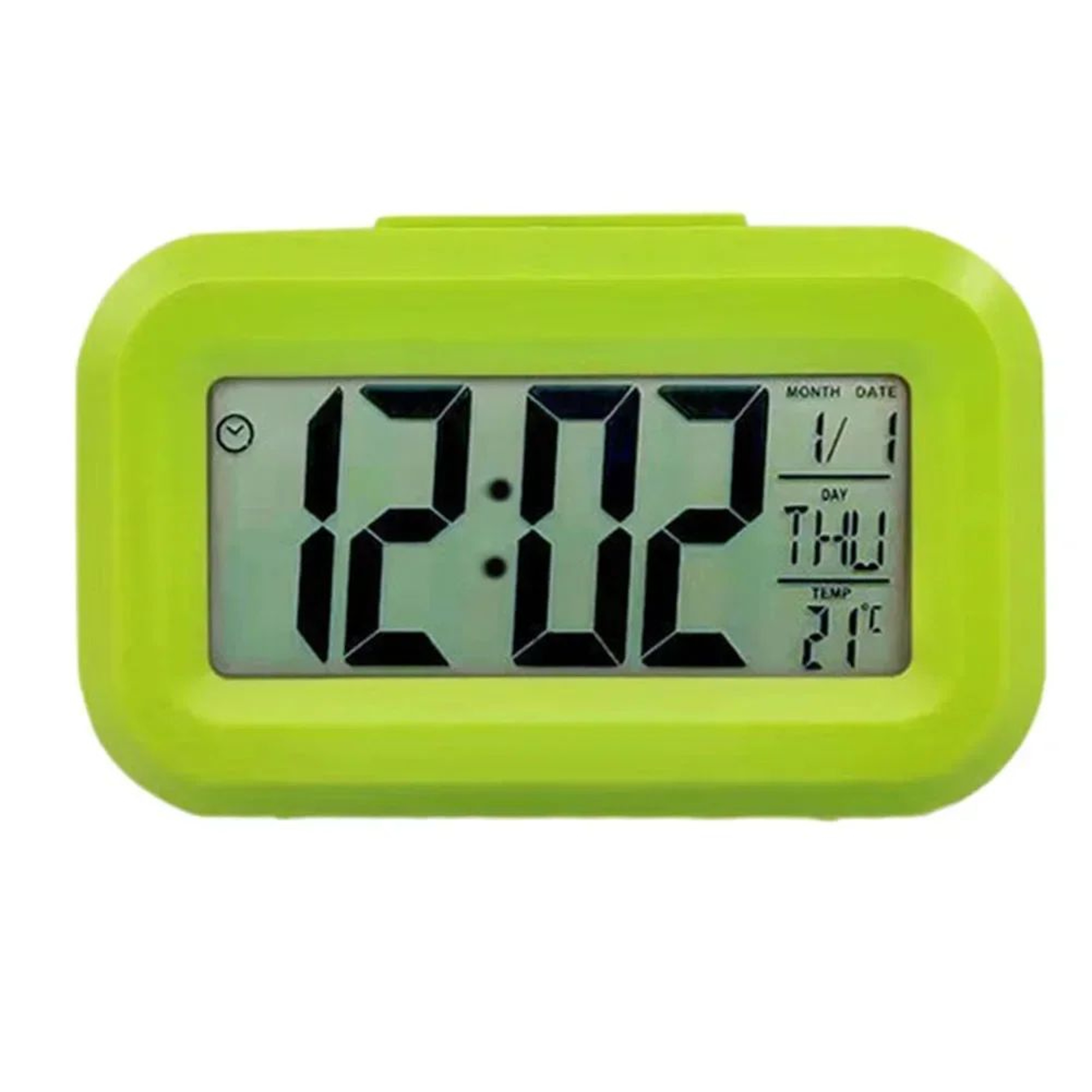 Multifunction Digital Alarm Clock  Compact Desk Clock With Snooze Night Light  Temperature 8