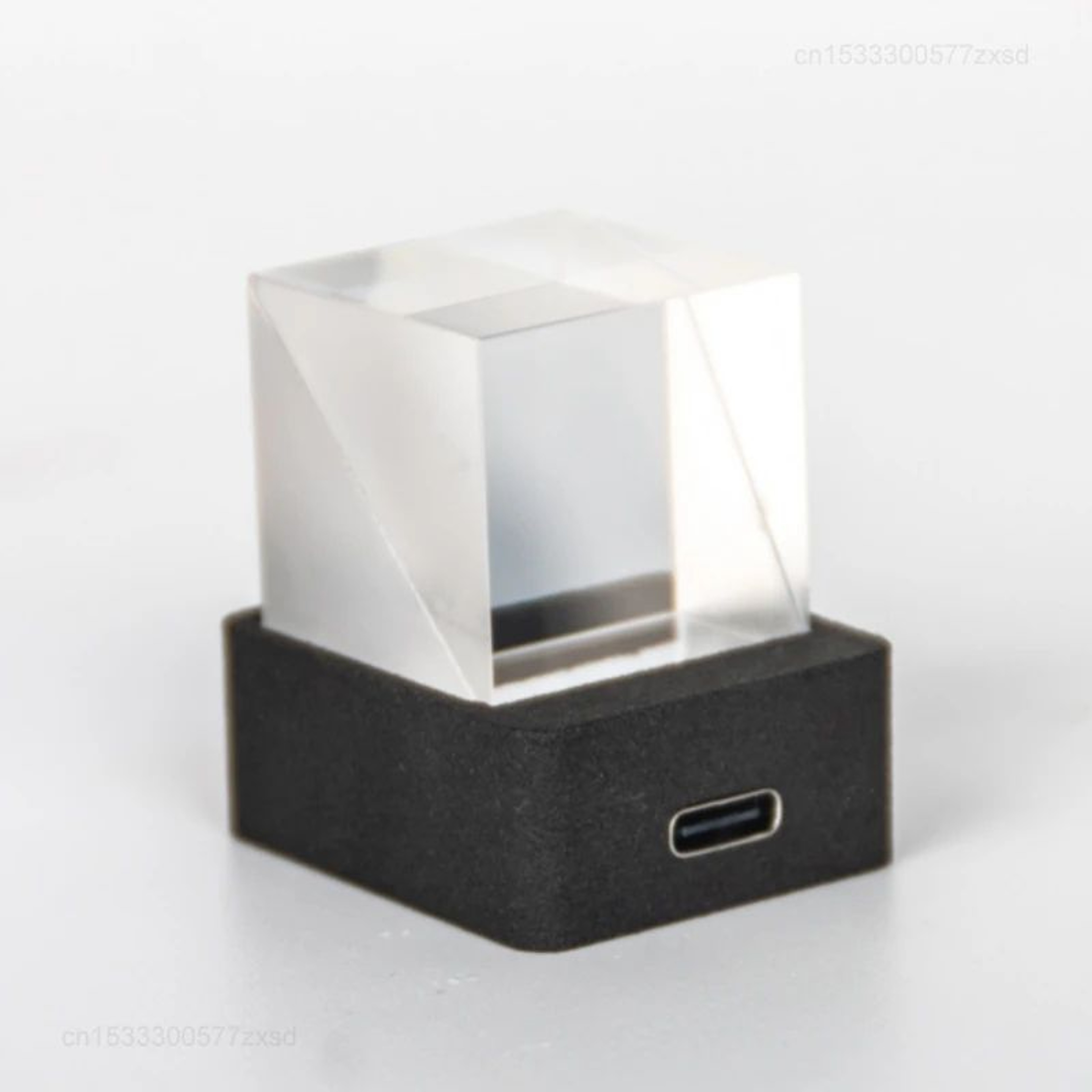 Smart Crystal Cube Weather Station  Mini Digital Desktop Clock With WiFi Forecast GIF Animations  P 5