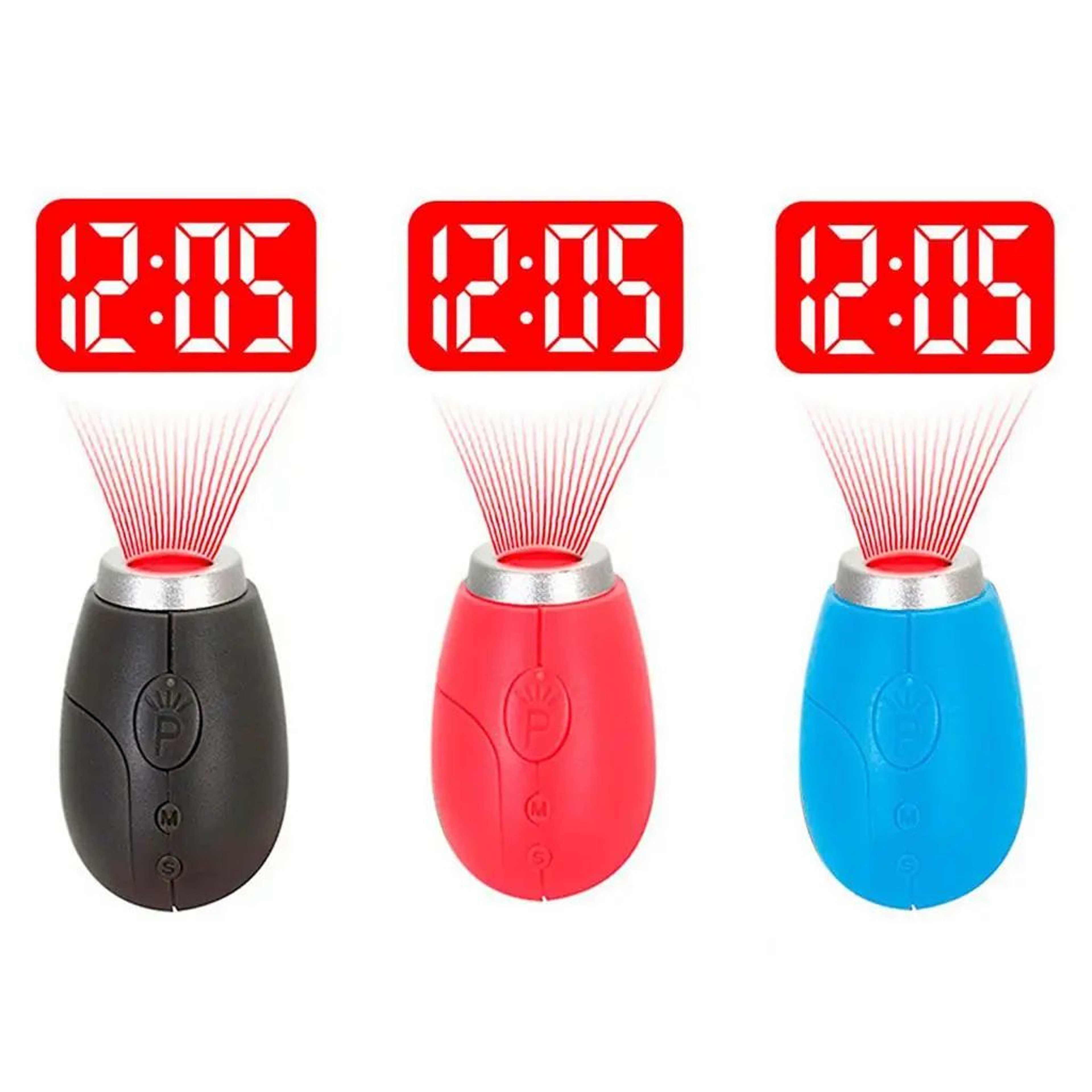 Mini LED Projection Digital Clock  Portable Ceiling Wall Time  Date Display Keychain Lamp For Kids  5
