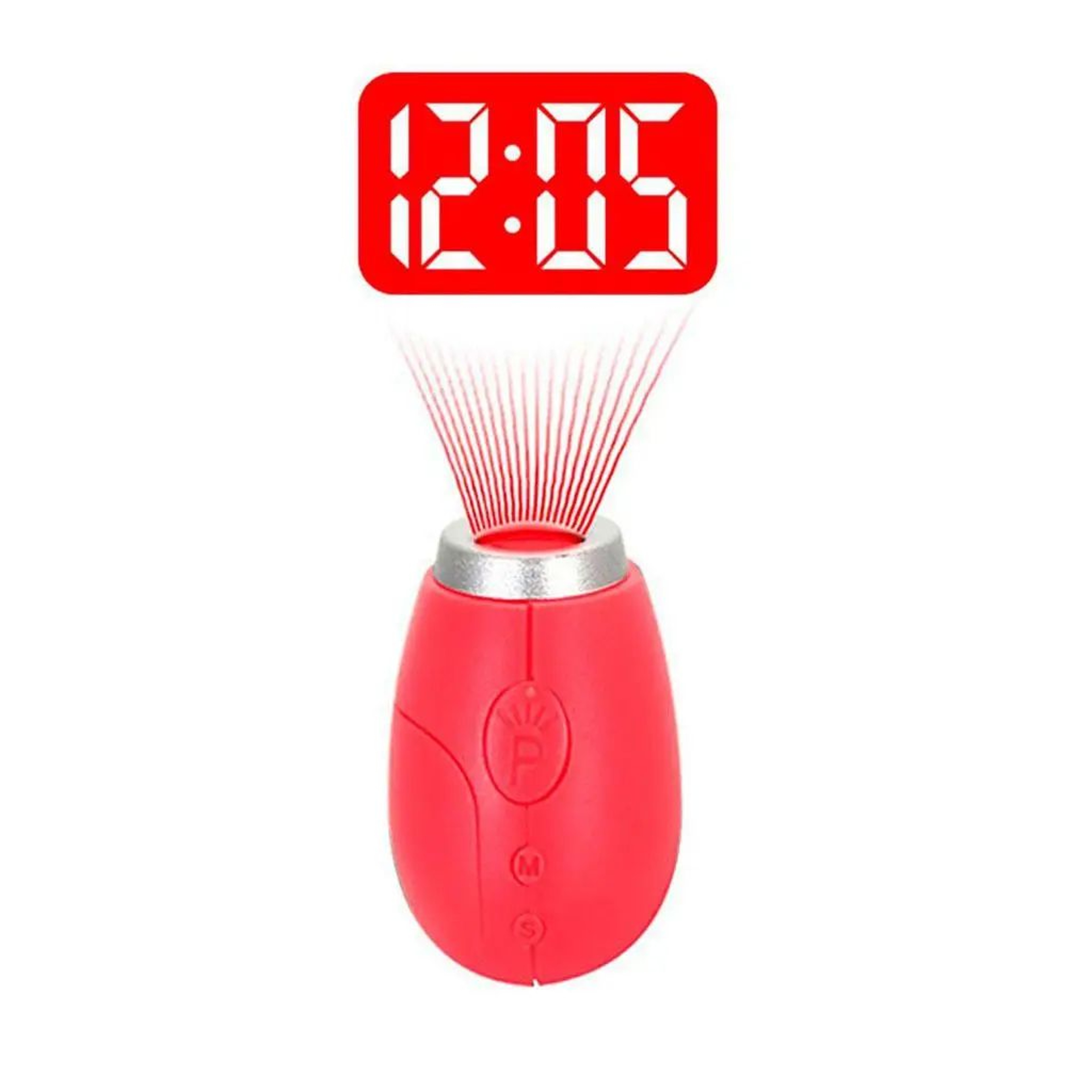 Mini LED Projection Digital Clock  Portable Ceiling Wall Time  Date Display Keychain Lamp For Kids  4