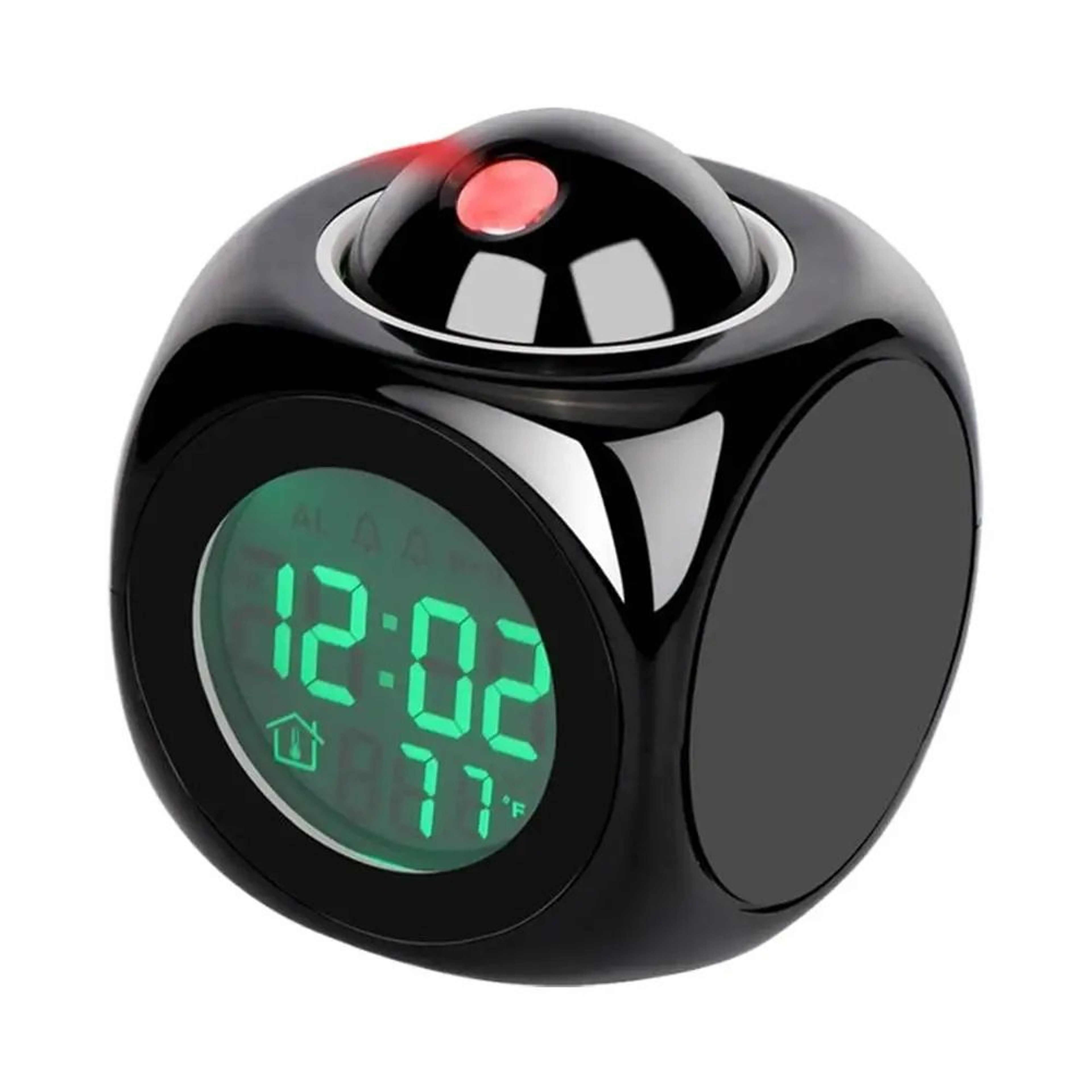 Digital Projection Alarm Clock  LCD Voice Talking Time Temperature Display Modern Bedroom Table Clo 6