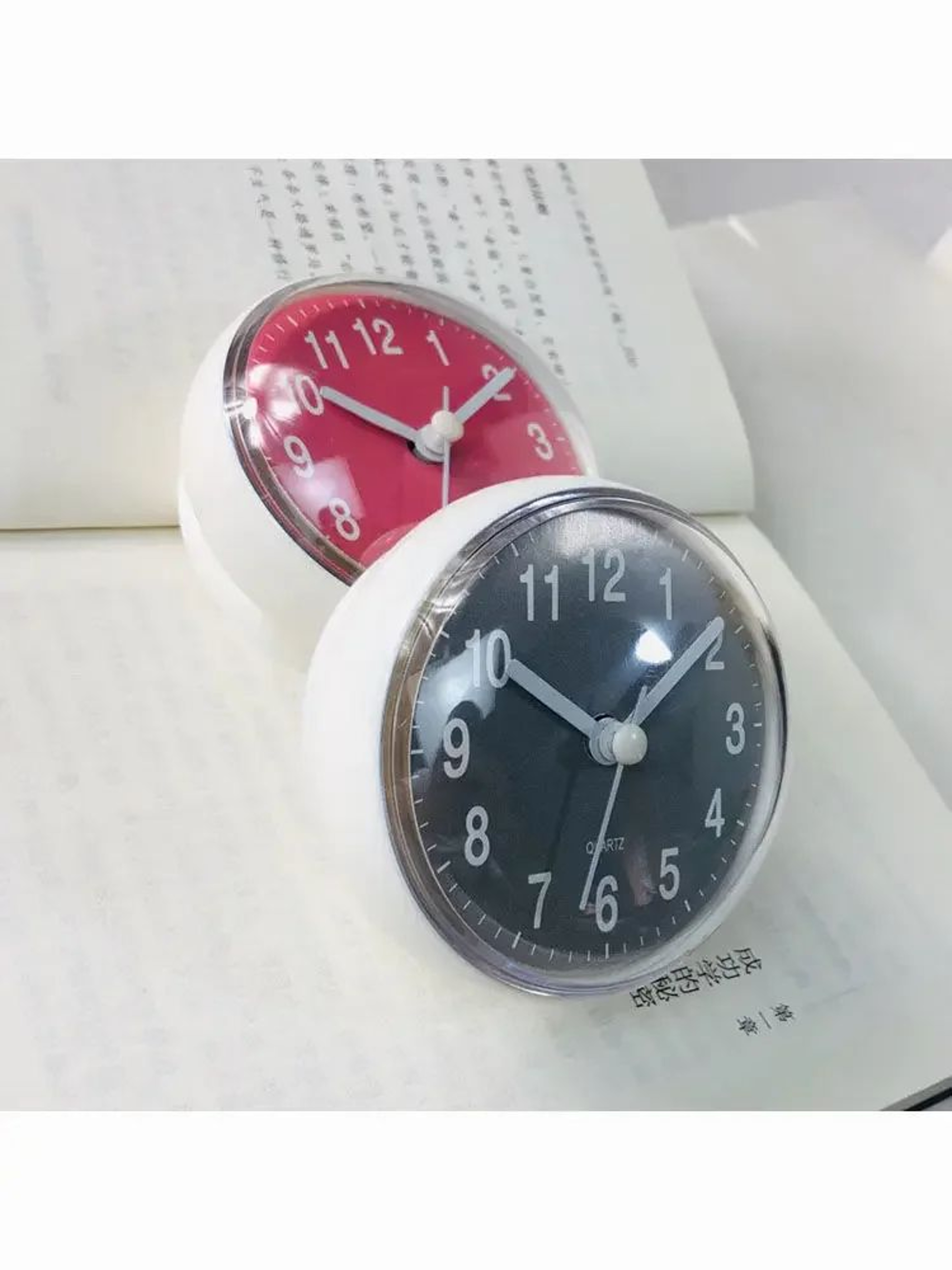 Anti Fog Waterproof Shower Wall Clock  28 In Mini Suction Cup Quartz Clock For Bathroom Kitchen Toi 3