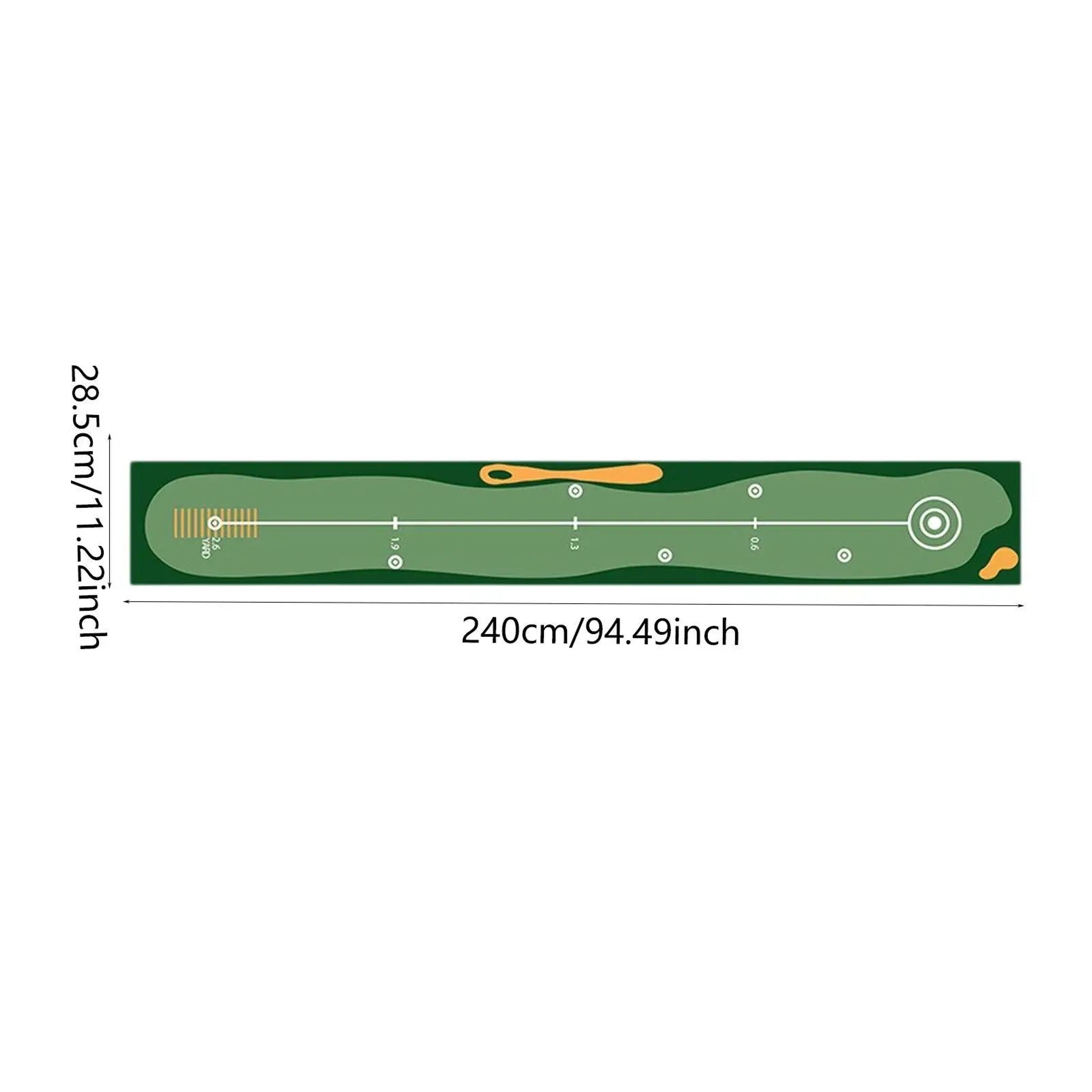 Portable Golf Putting Mat  RollUp Practice Surface For Home Office  Outdoor Training Golfer Gift 10