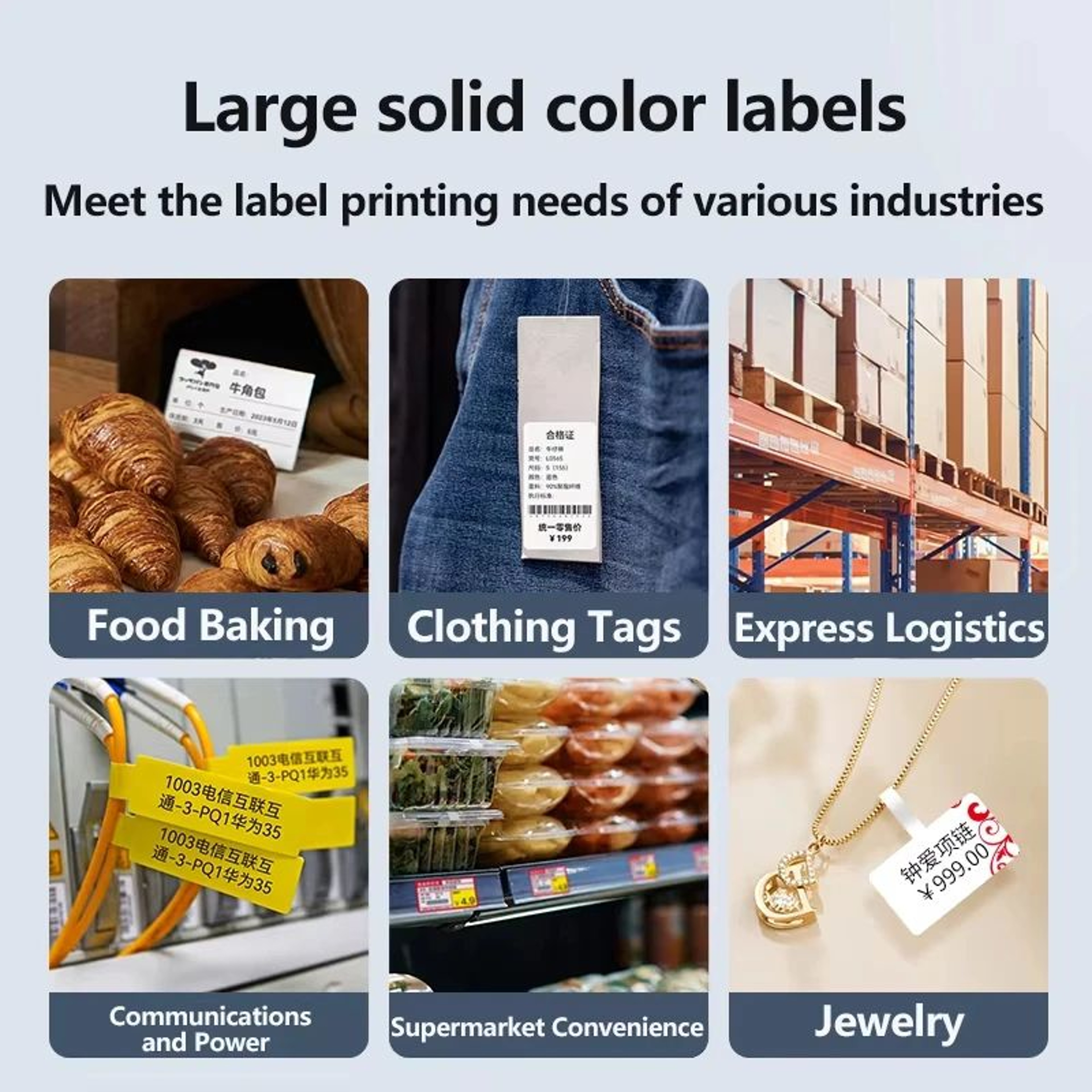 Thermal Label Rolls  White Color  Transparent Adhesive Stickers For B1 B21 B31  B3S Printers With A