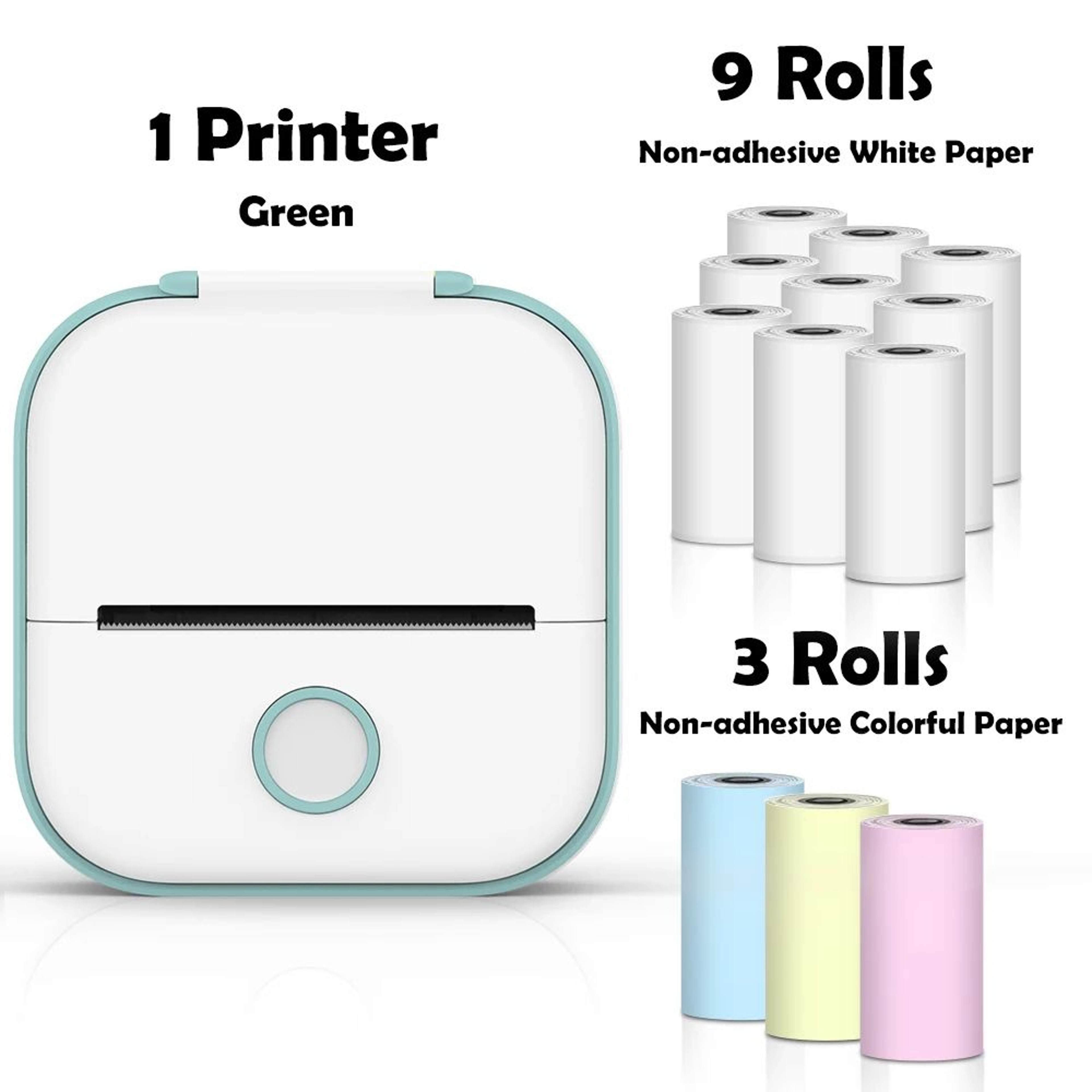 Mini Sticker Printer  T02 Bluetooth Inkless Photo  Note Printing For IOS Android DIY Journals And S