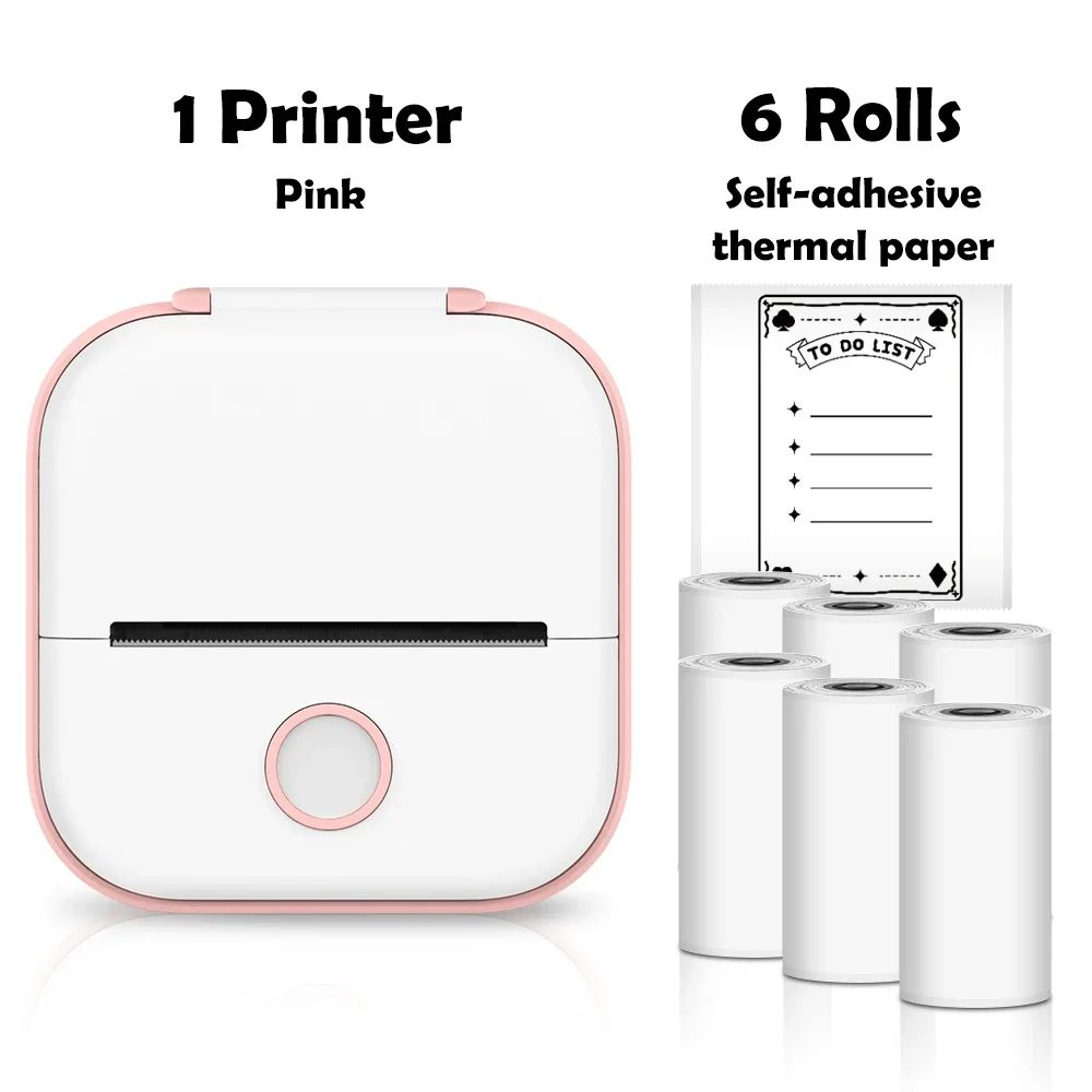 Mini Sticker Printer  T02 Bluetooth Inkless Photo  Note Printing For IOS Android DIY Journals And S