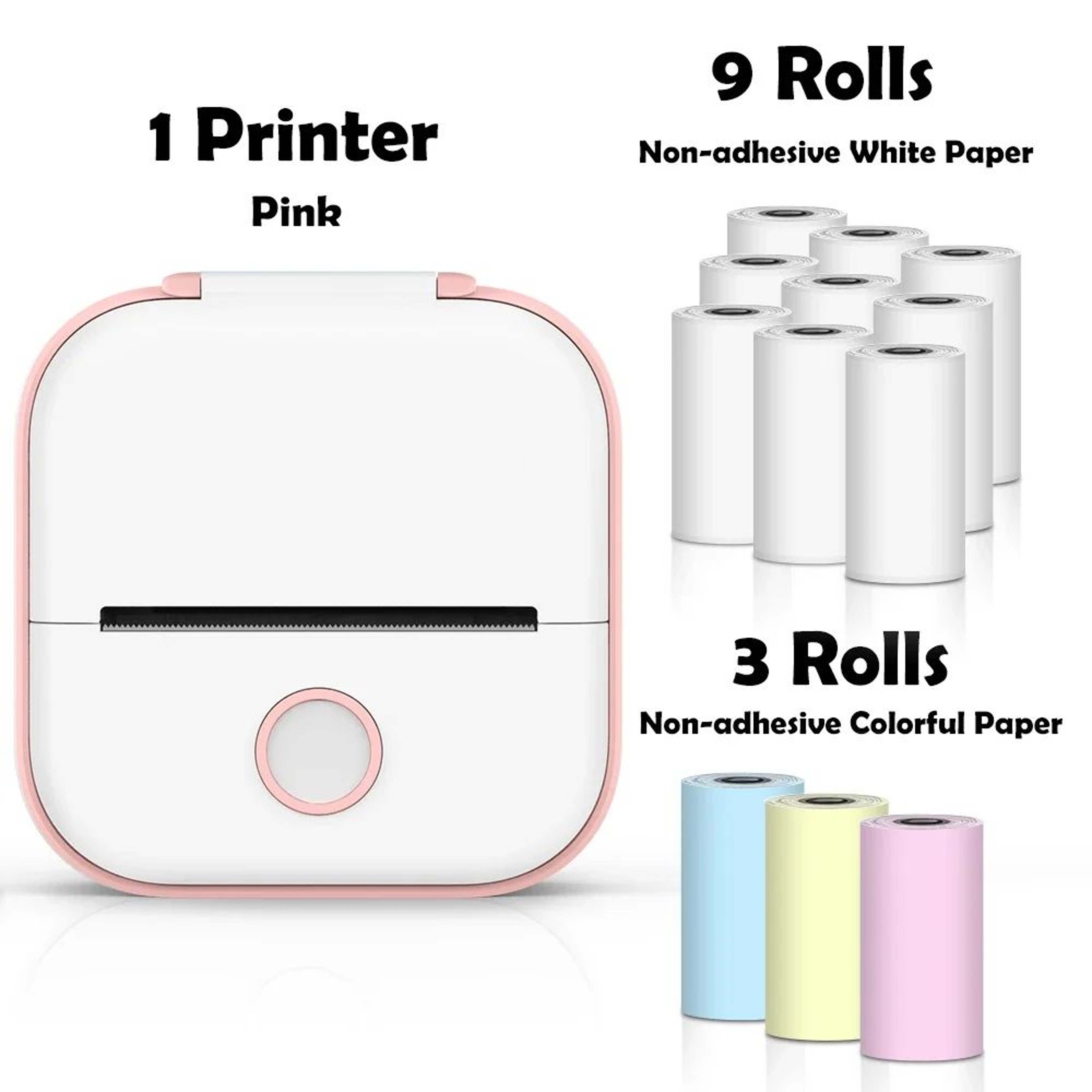 Mini Sticker Printer  T02 Bluetooth Inkless Photo  Note Printing For IOS Android DIY Journals And S