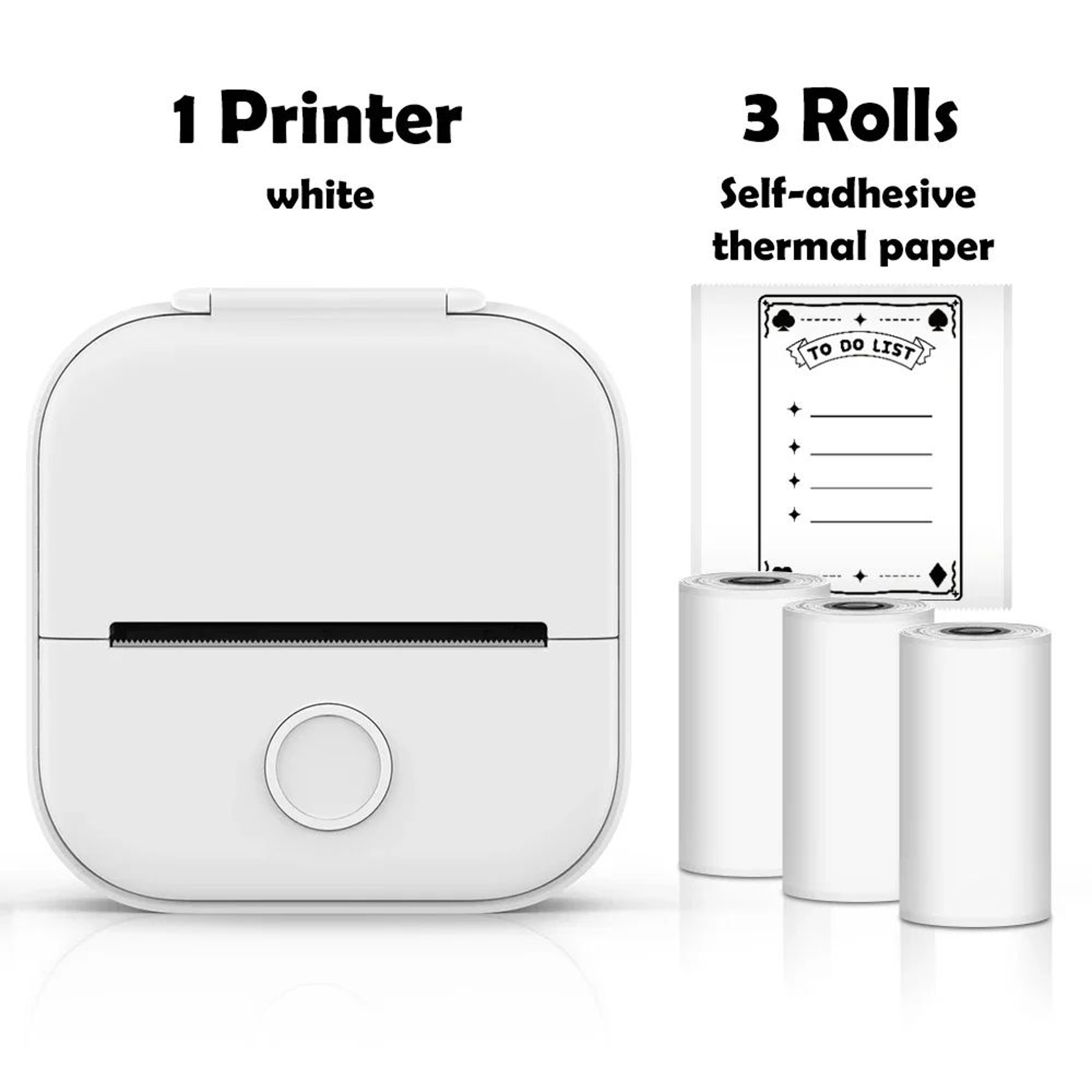Mini Sticker Printer  T02 Bluetooth Inkless Photo  Note Printing For IOS Android DIY Journals And S