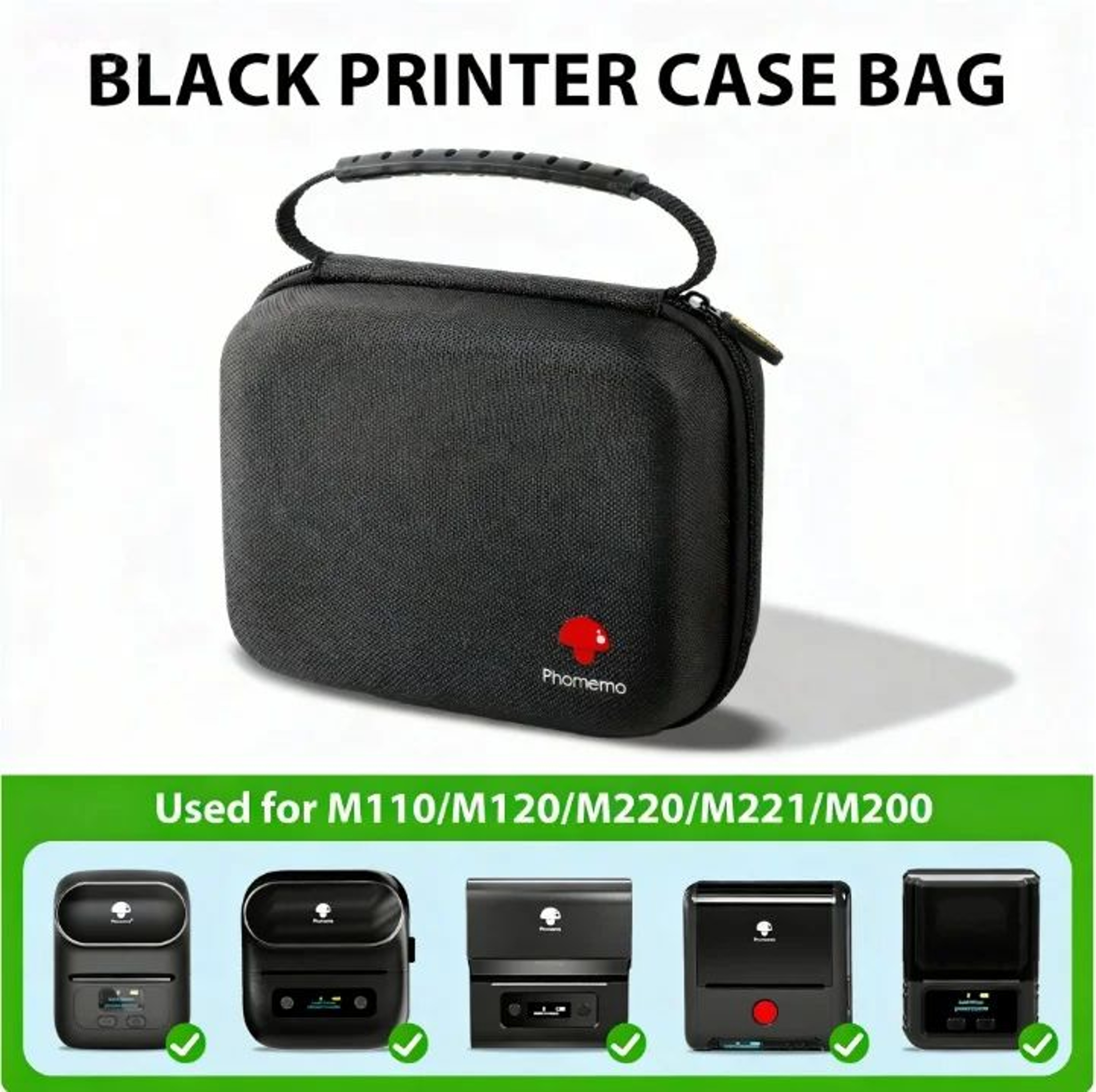 Portable Label Printer  M220 Bluetooth 50 Inkless Sticker Maker With Case  3 Label Rolls For Office 8